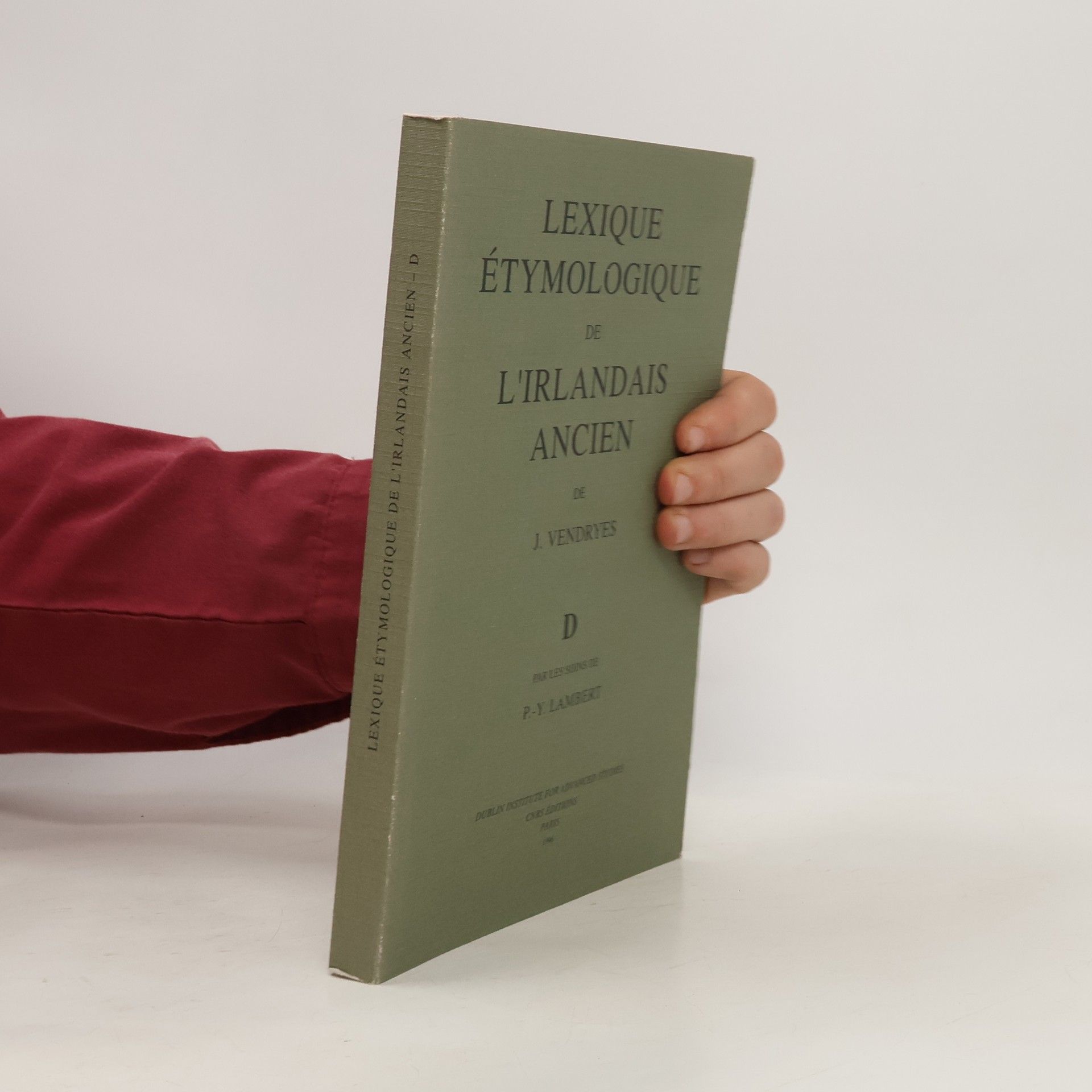 Joseph Vendryes Lexique étymologique de l'irlandais ancien