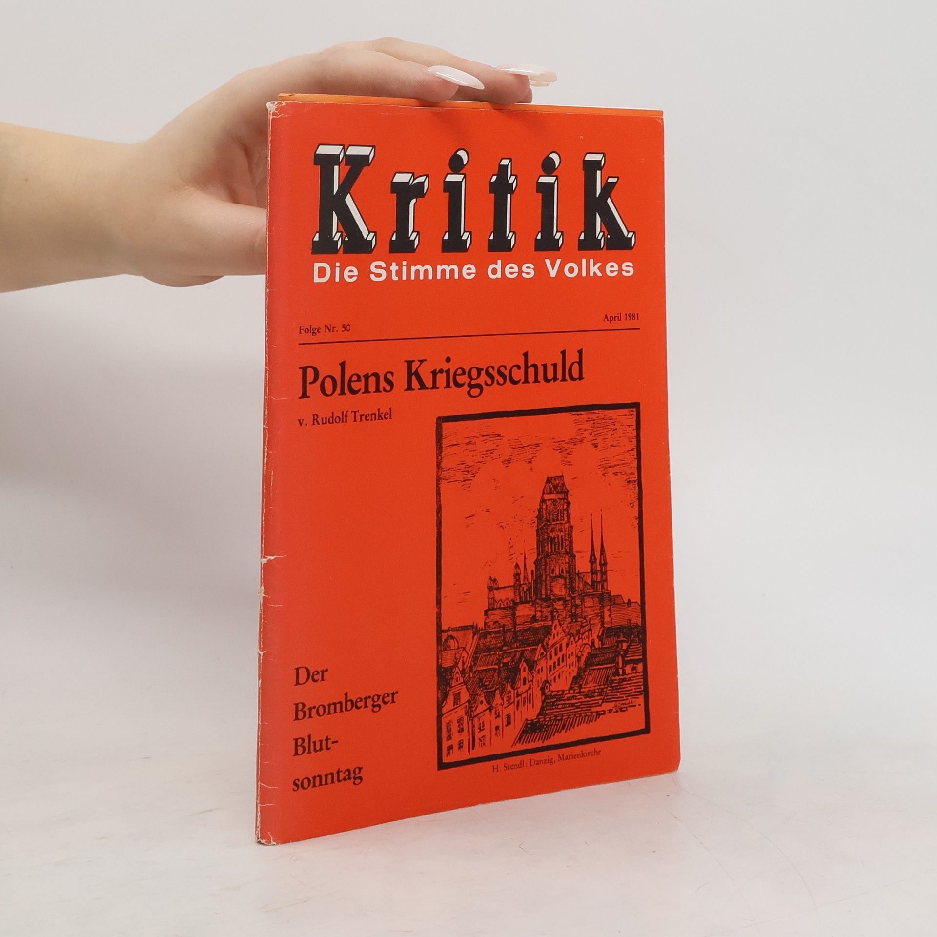 Rudolf Trenkel Der Bromberger Blutsonntag. Polens Kriegsschuld. Nr. 50
