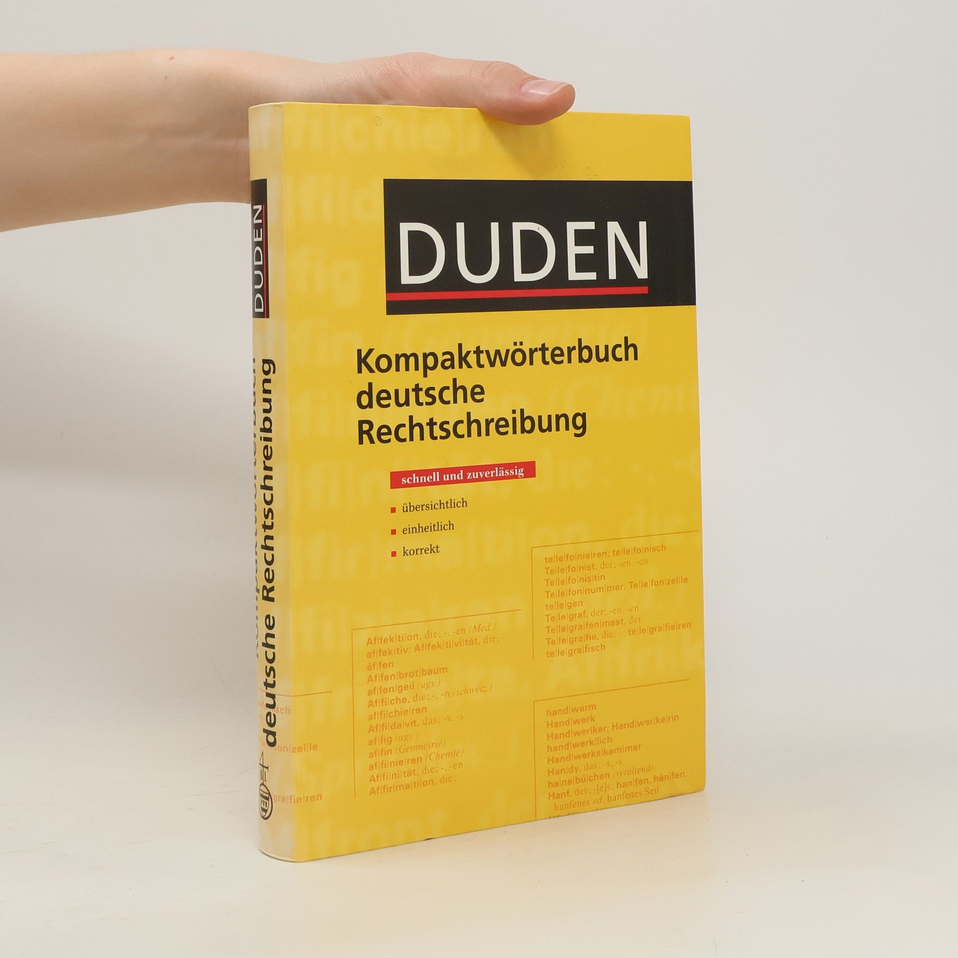 Werner Scholze Stubenrecht Duden, Kompaktwörterbuch deutsche Rechtschreibung