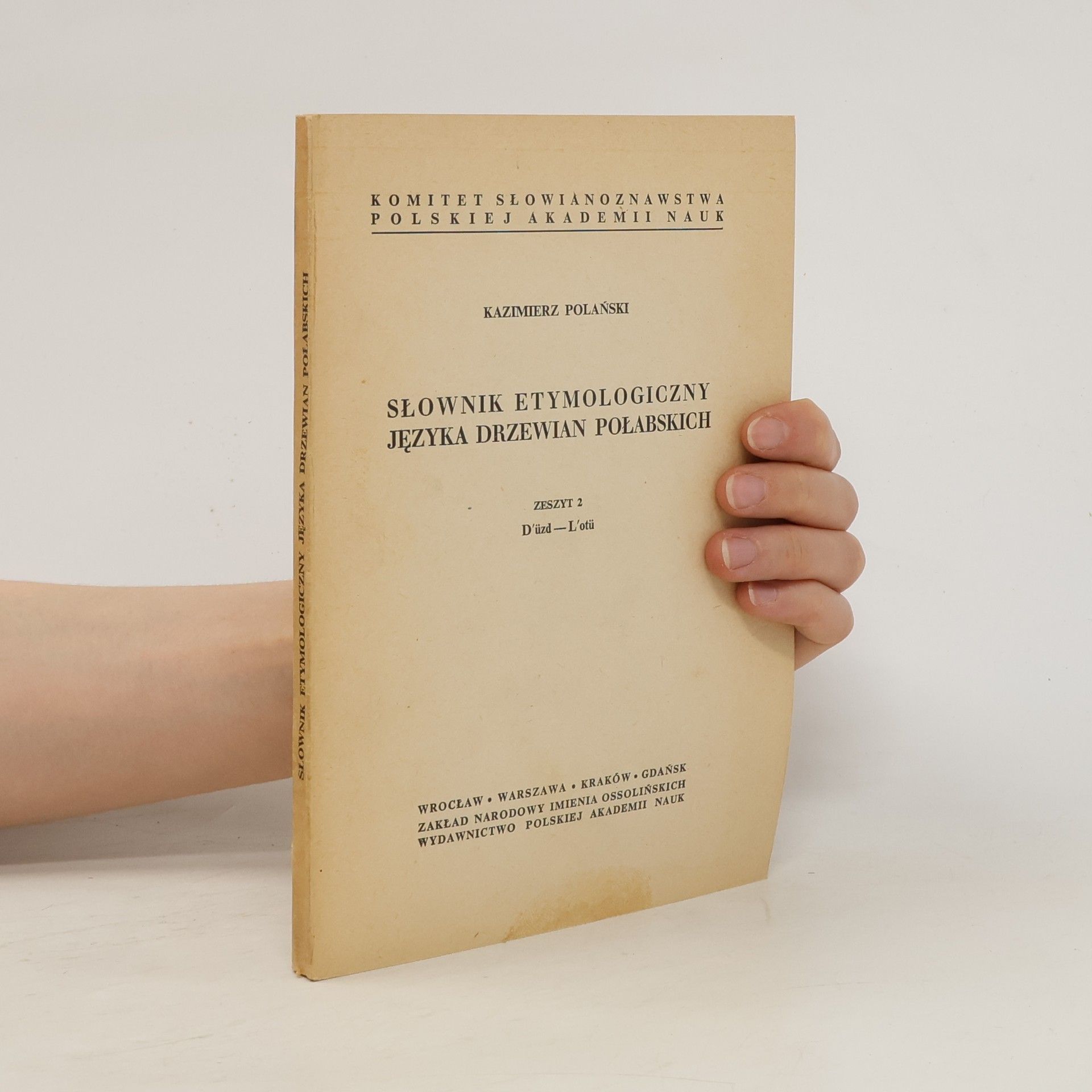 Kazimierz Polański Słownik etymologiczny języka Drzewian połabskich