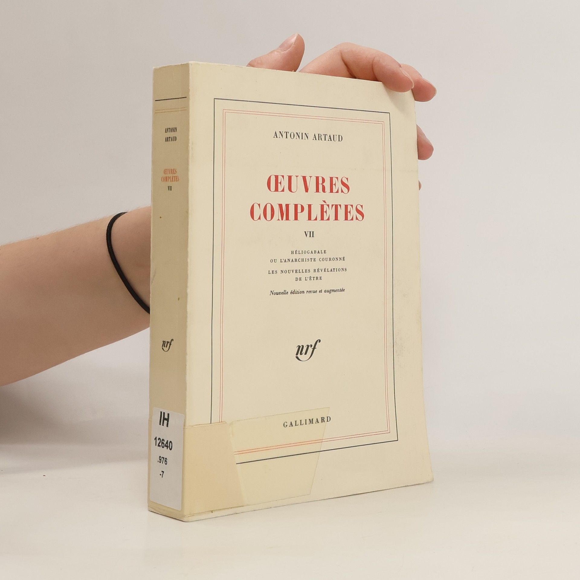 Antonin Artaud Oeuvres complètes VII