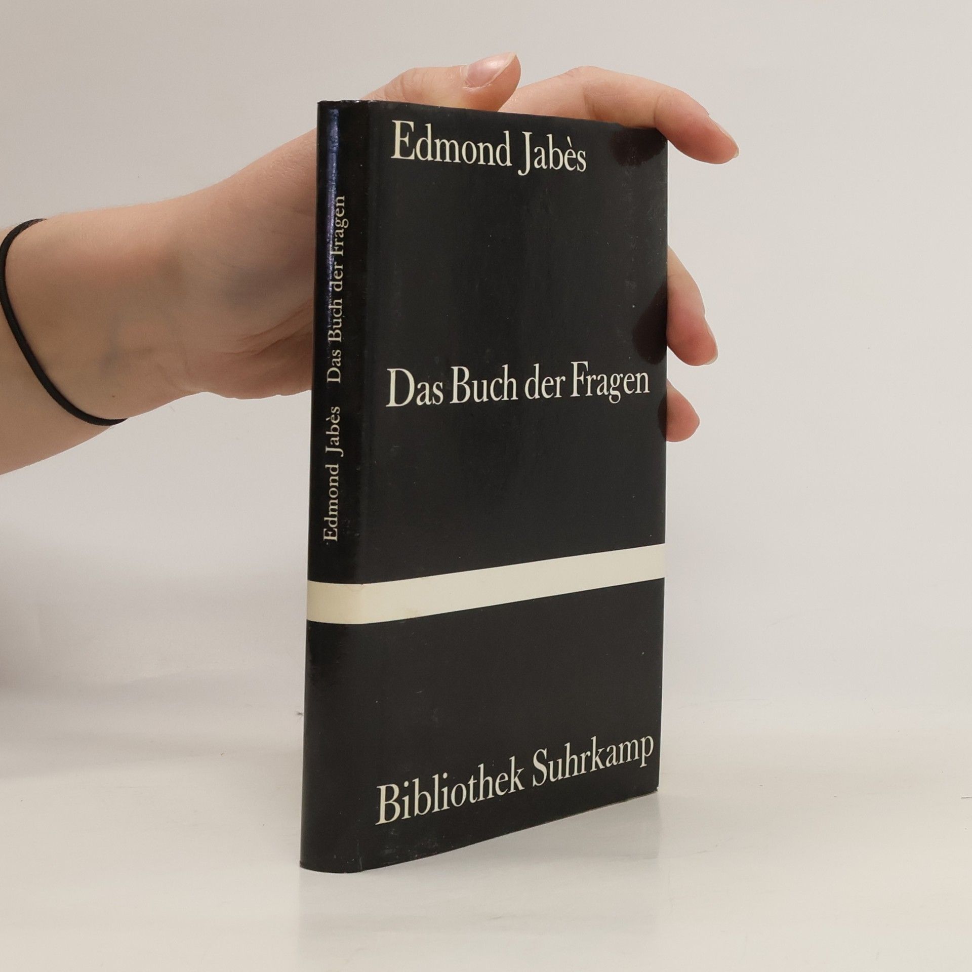 Edmond Jabés Das Buch der Fragen