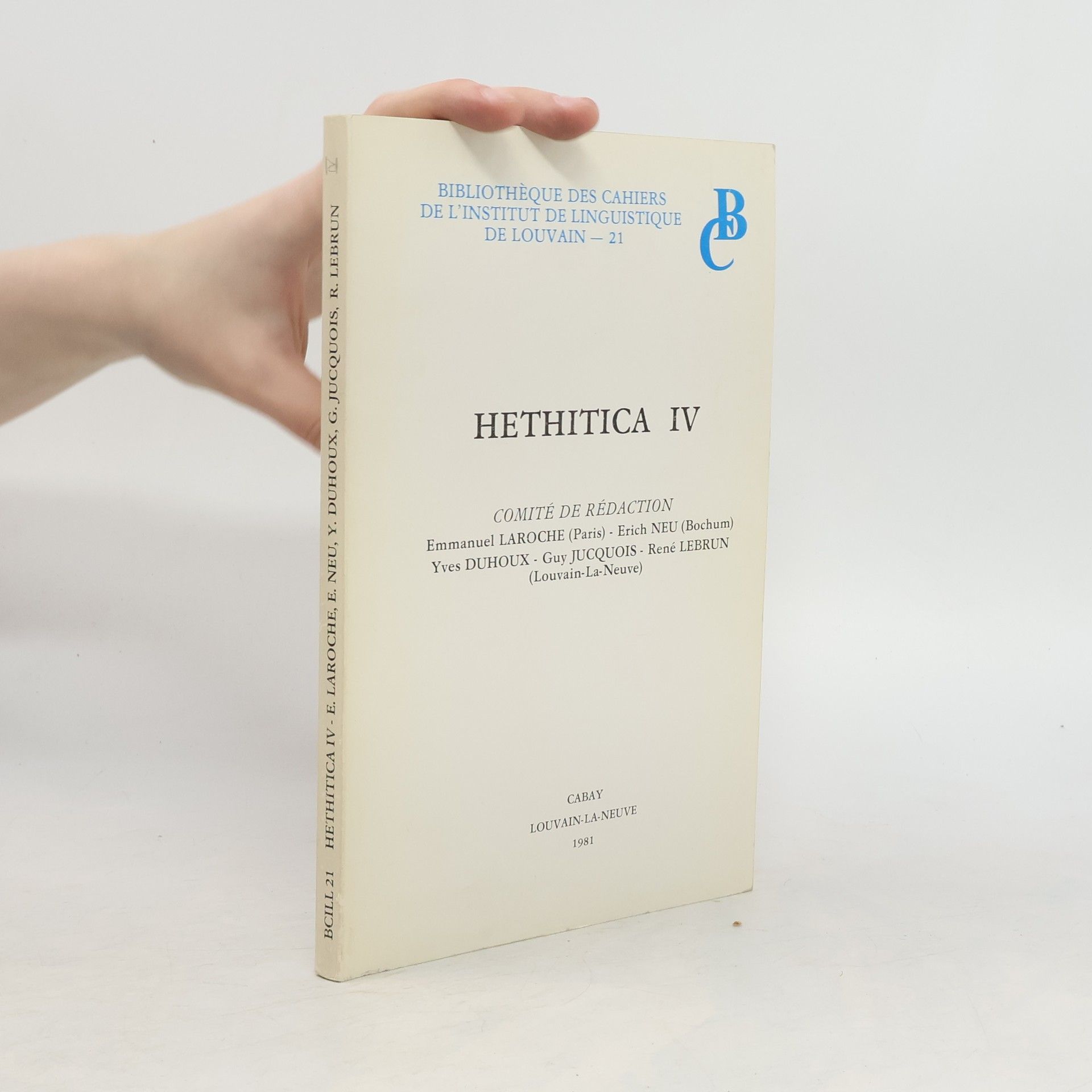 René Lebrun Hethitica IV