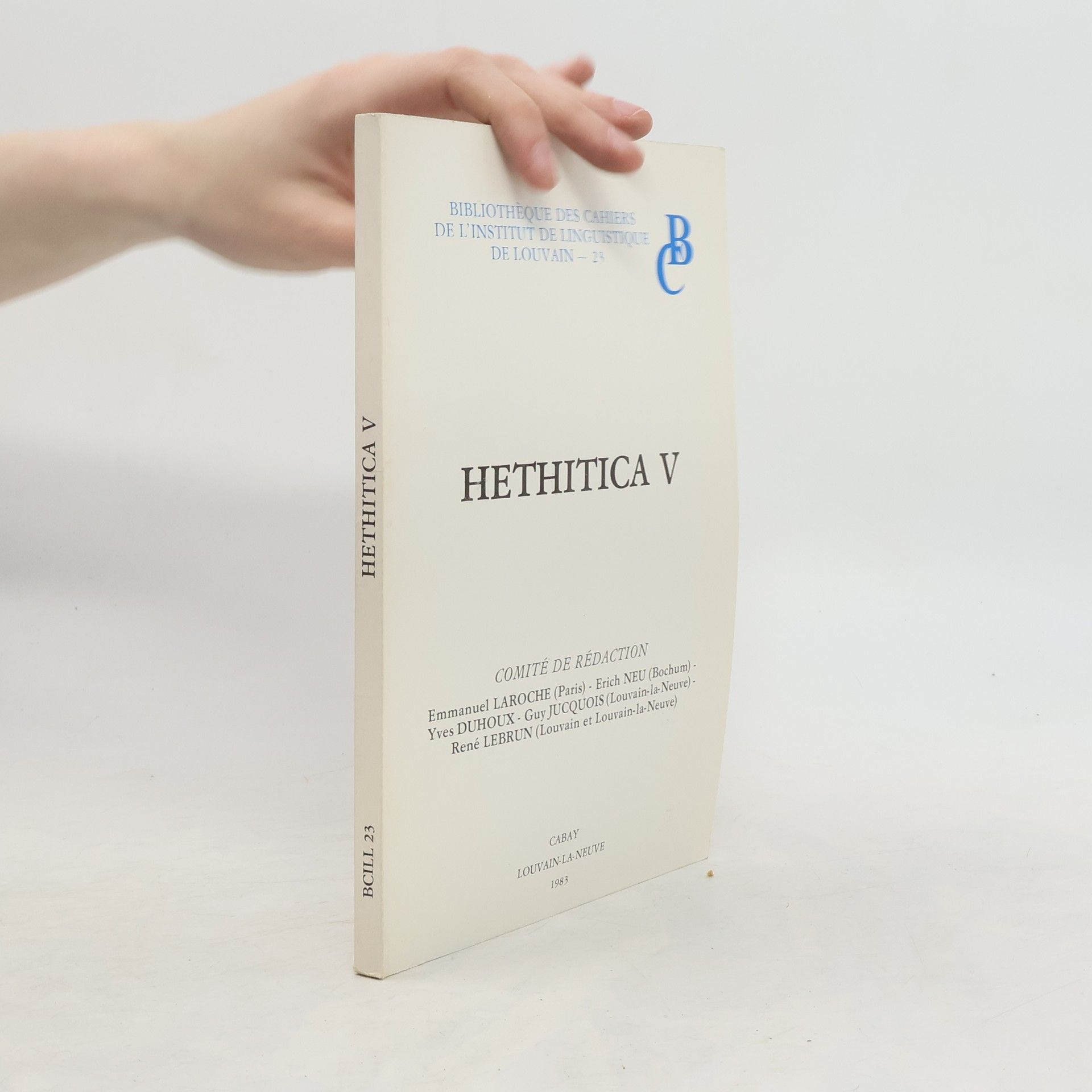 Emmanuel Laroche Hethitica V