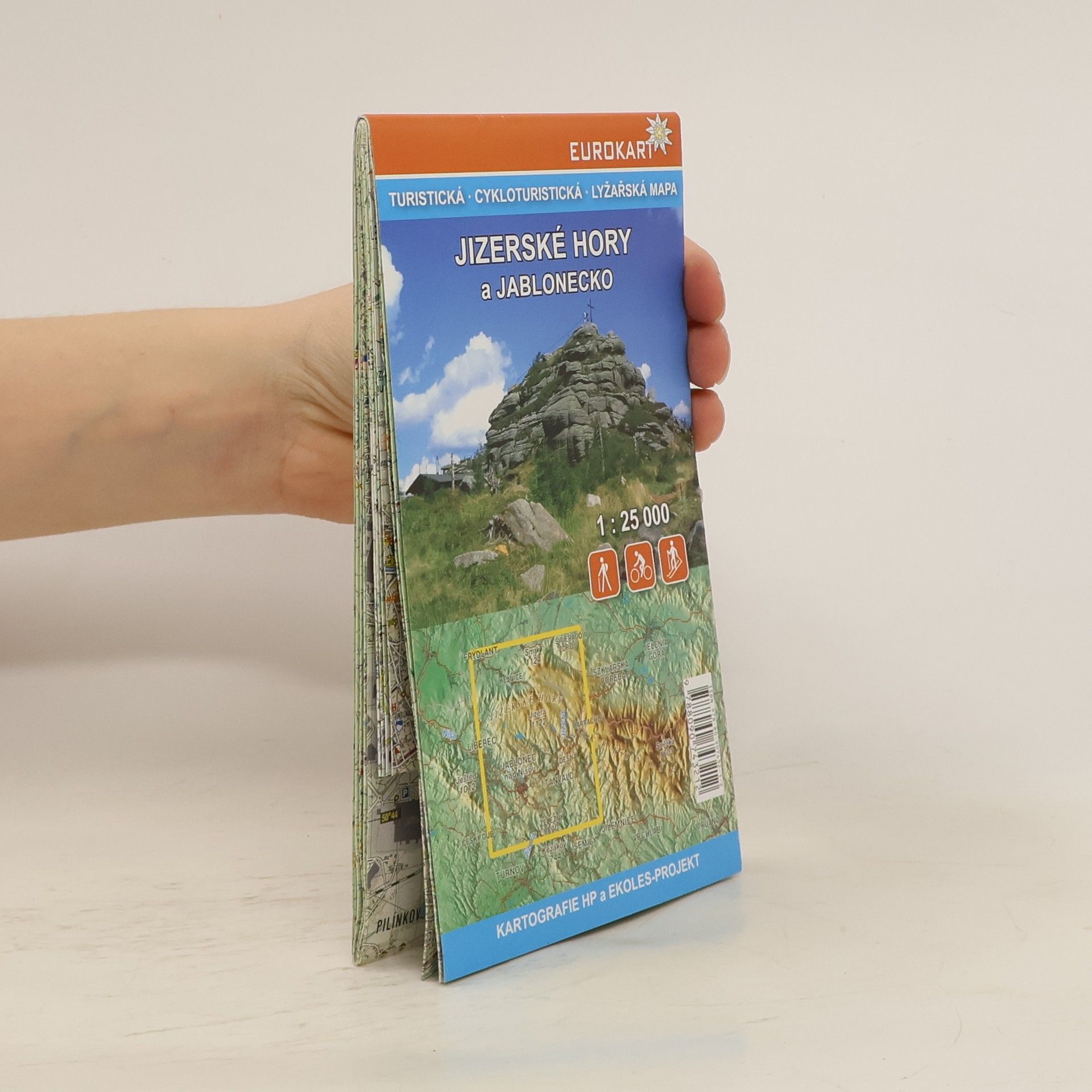 Kolektív autorov Jizerské hory a Jablonecko : turistická, cykloturistická, lyžařská mapa