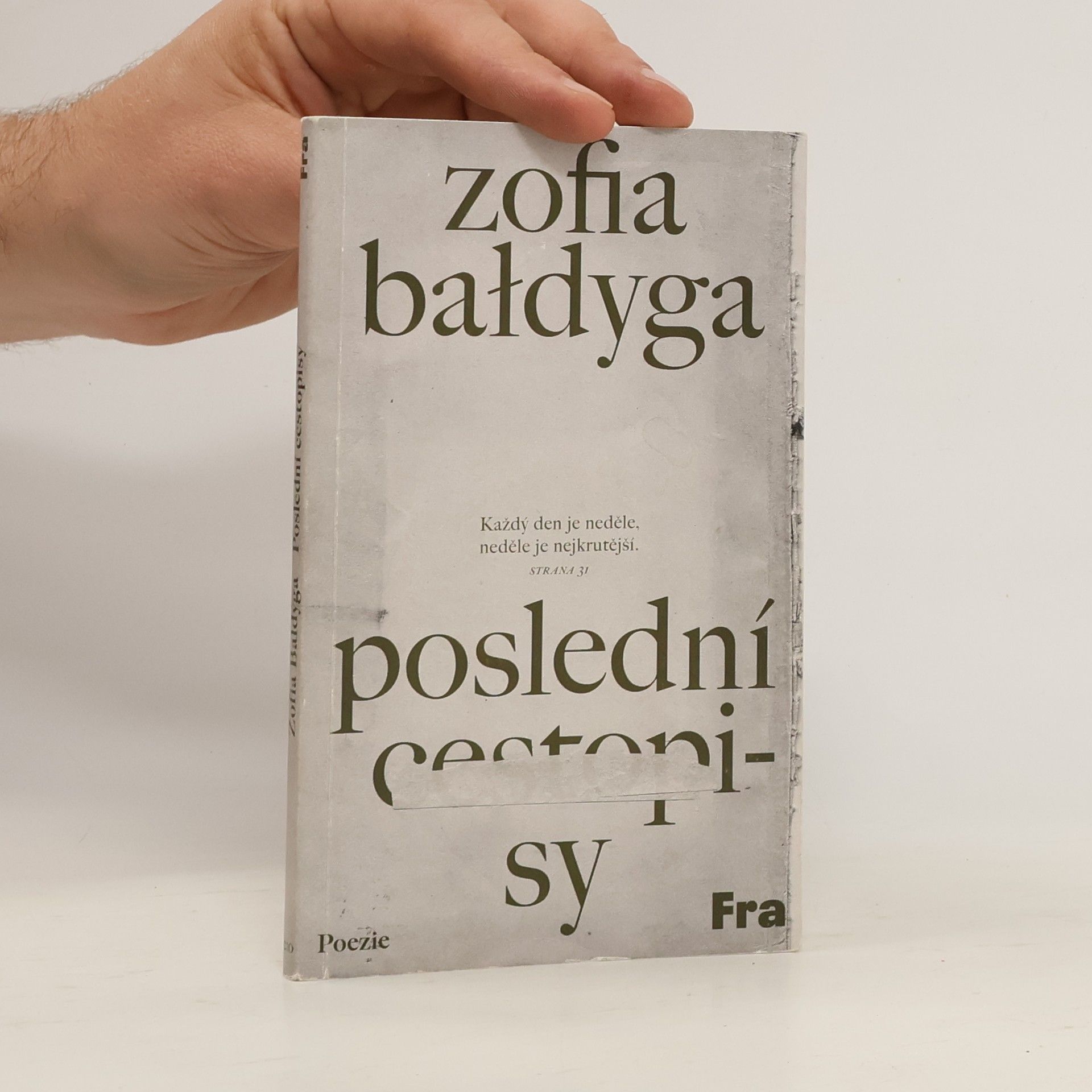 Zofia Bałdyga Poslední cestopisy