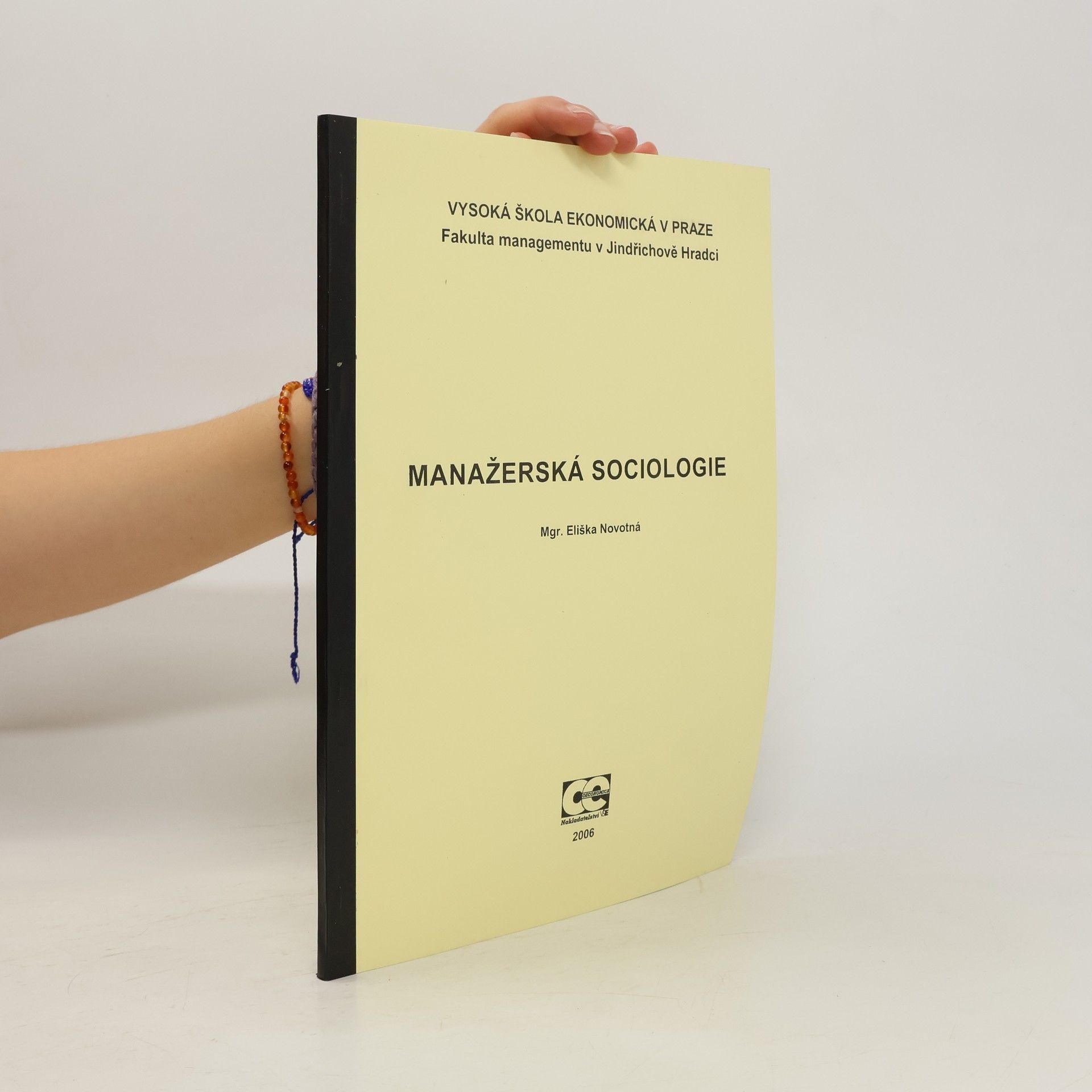 Eliška Novotná Manažerská sociologie : skripta