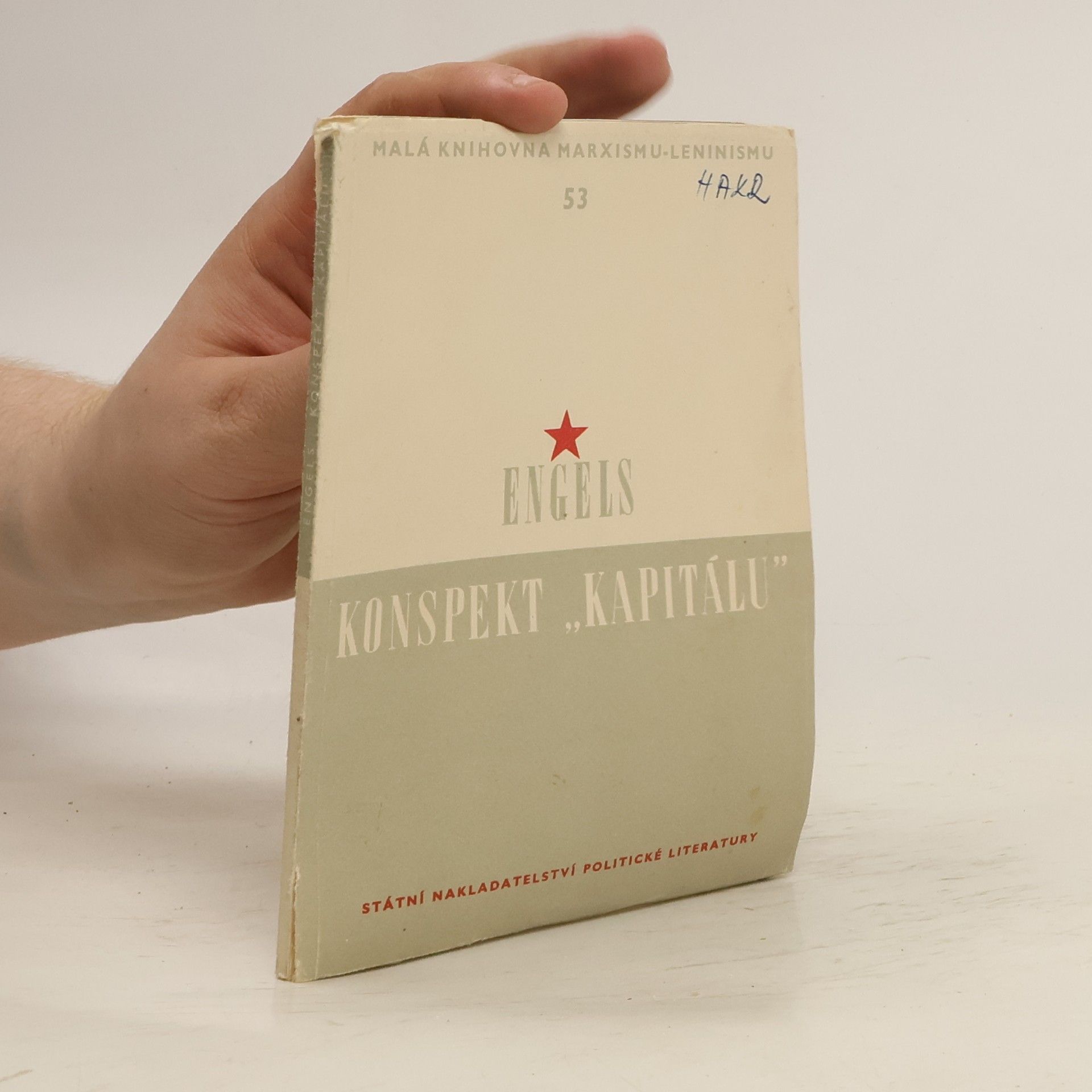Engels Bedřicu Konspekt "kapitálu"