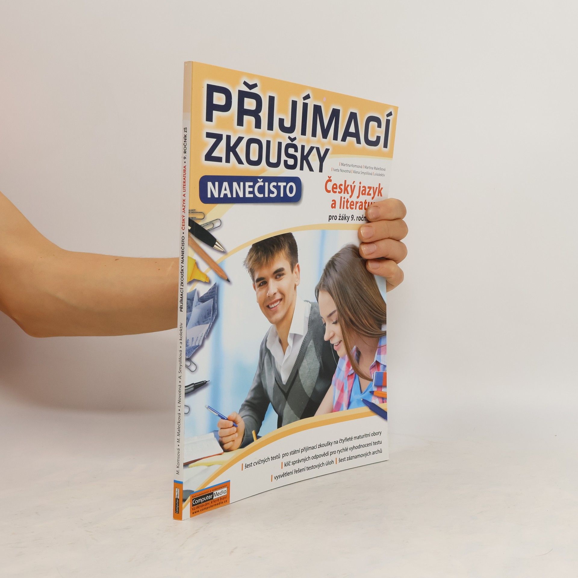 Martina Komsová Přijímací zkoušky nanečisto. Český jazyk a literatura pro žáky 9. ročníků ZŠ