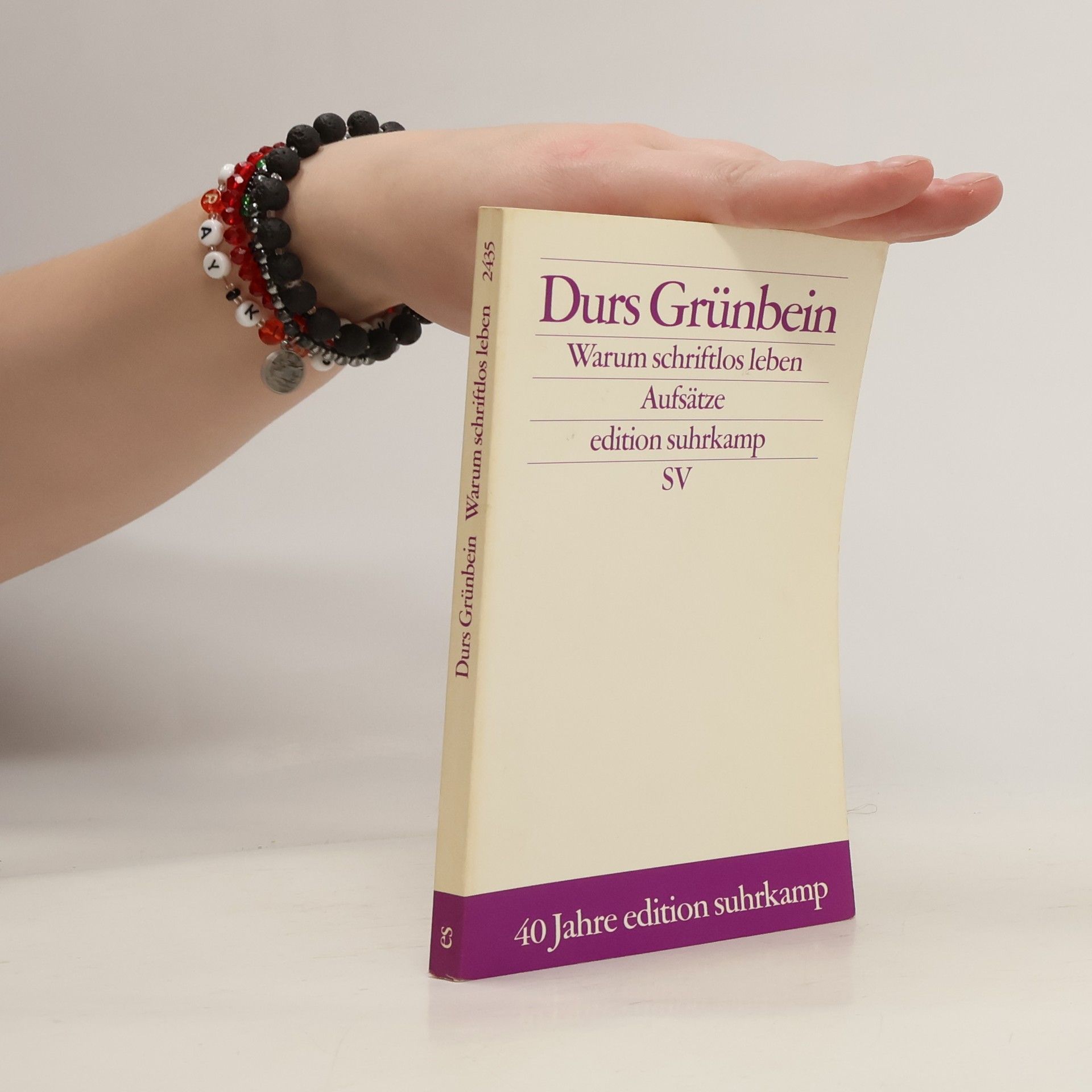 Durs Grünbein Warum schriftlos leben