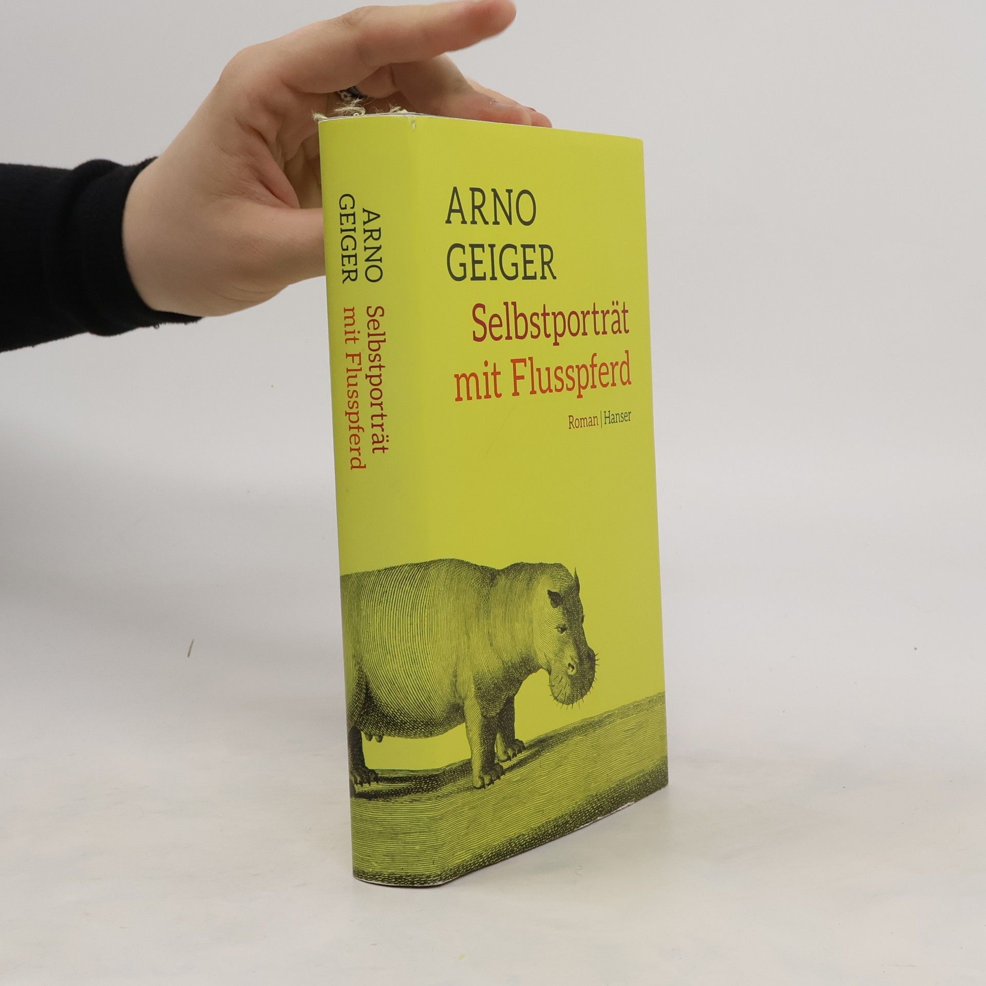 Arno Geiger Selbstporträt mit Flusspferd