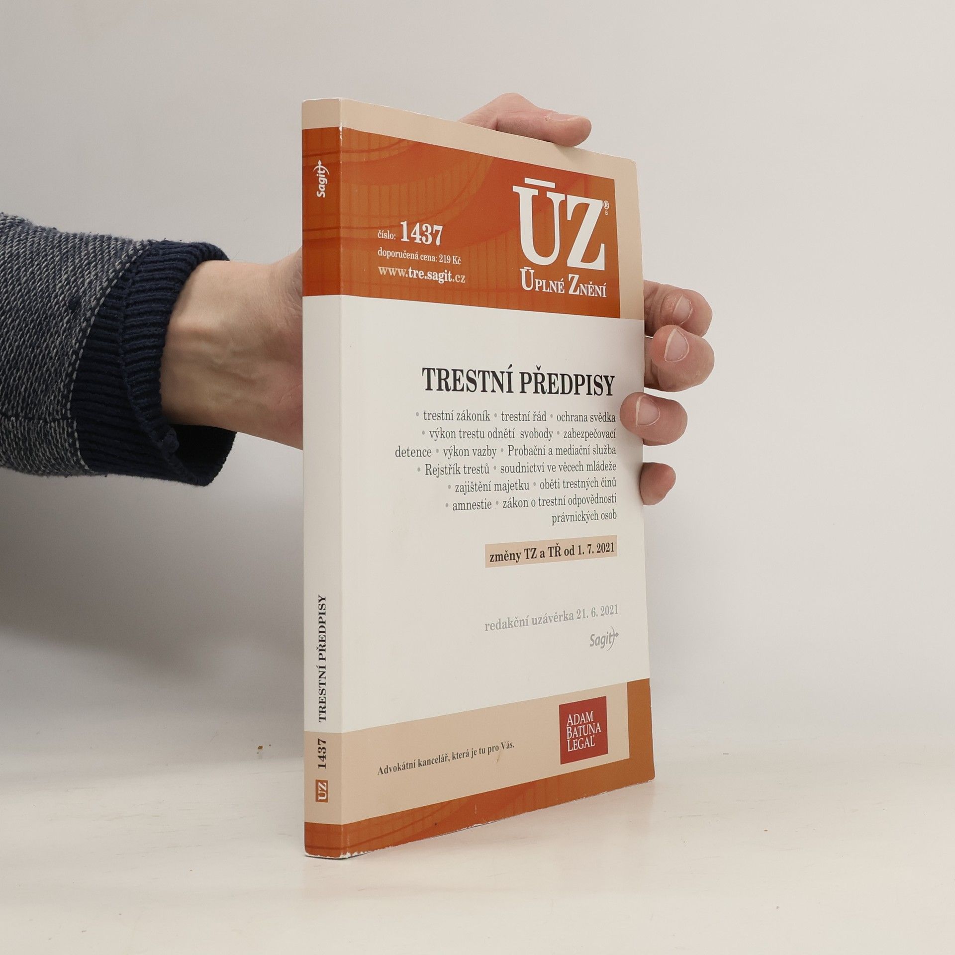 Autores varios Trestní předpisy [ÚZ 2021 č. 1437]