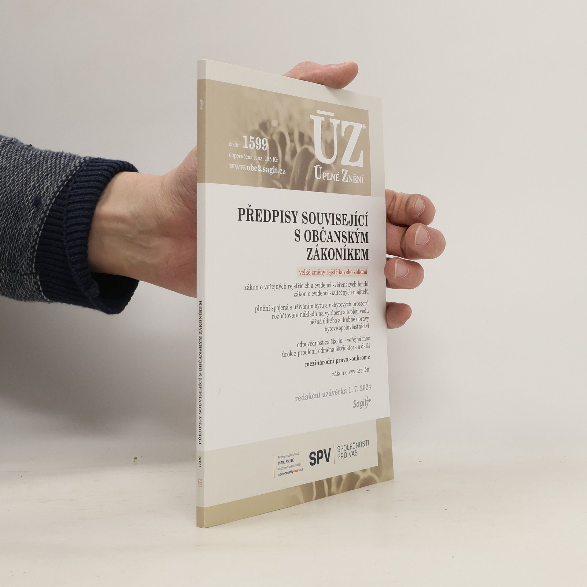 kolektiv ÚZ 1599 Předpisy související s občanským zákoníkem - veřejné rejstříky, evidence skutečných majitelů, mezinárodní právo soukromé