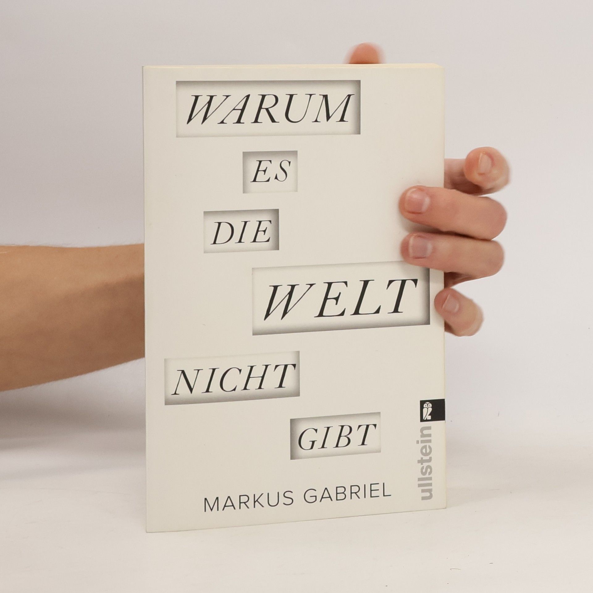 Markus Gabriel Warum es die Welt nicht gibt