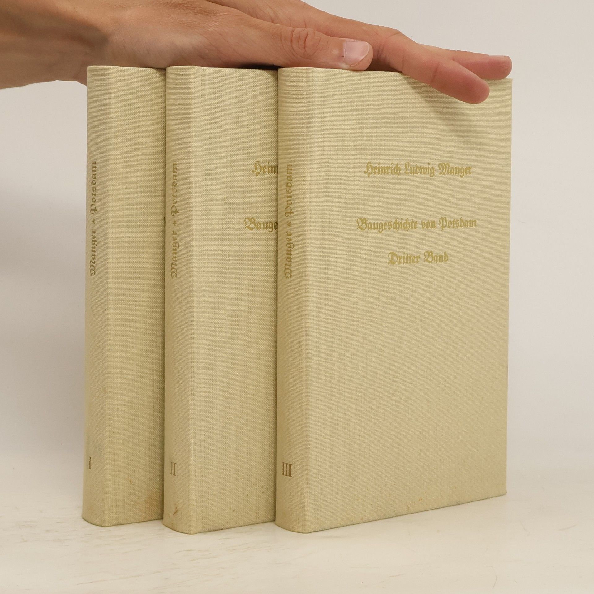 Heinrich Ludewig Manger Baugeschichte von Potsdam 1-3. Box