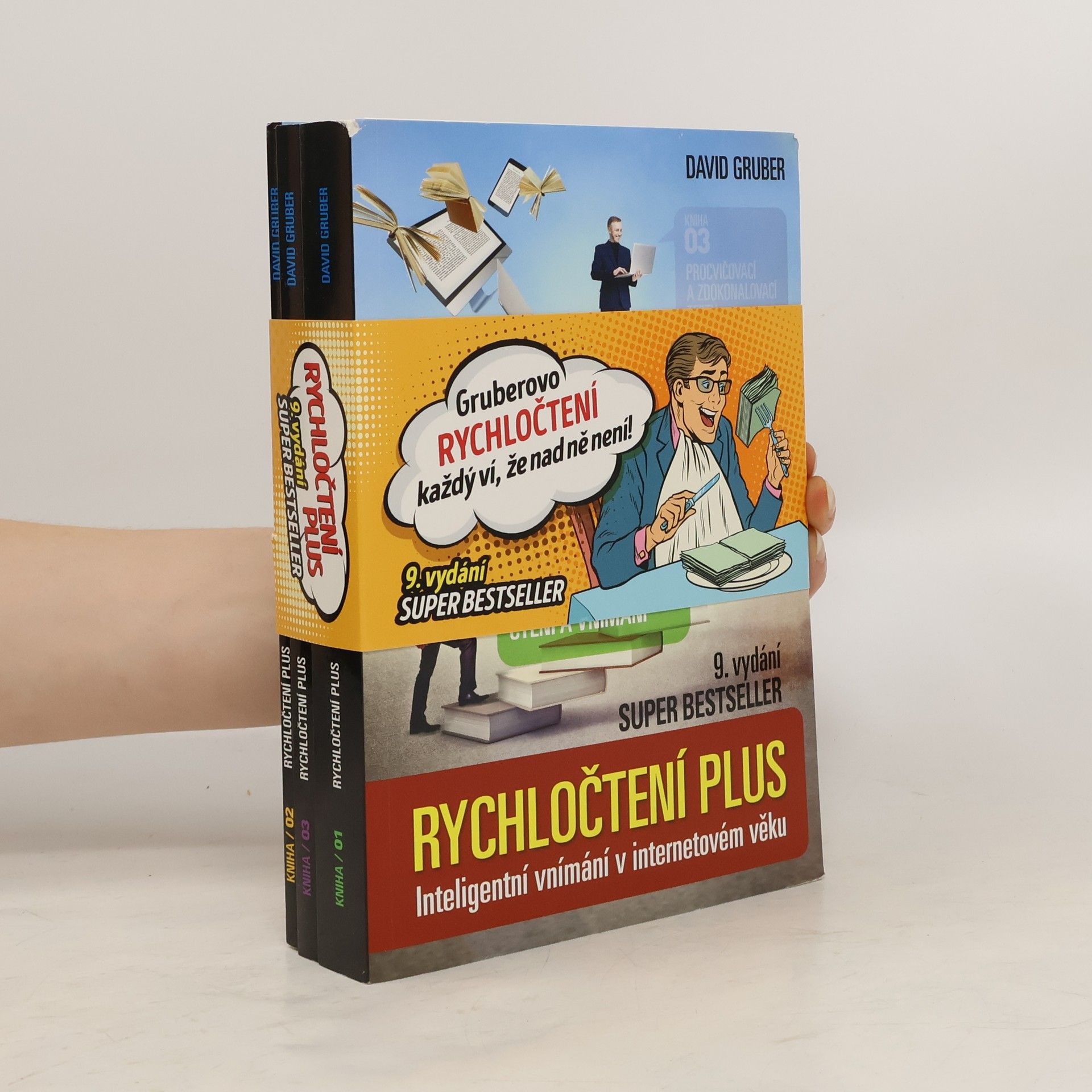 David Gruber Rychločtení plus. Kniha 01, 02, 03