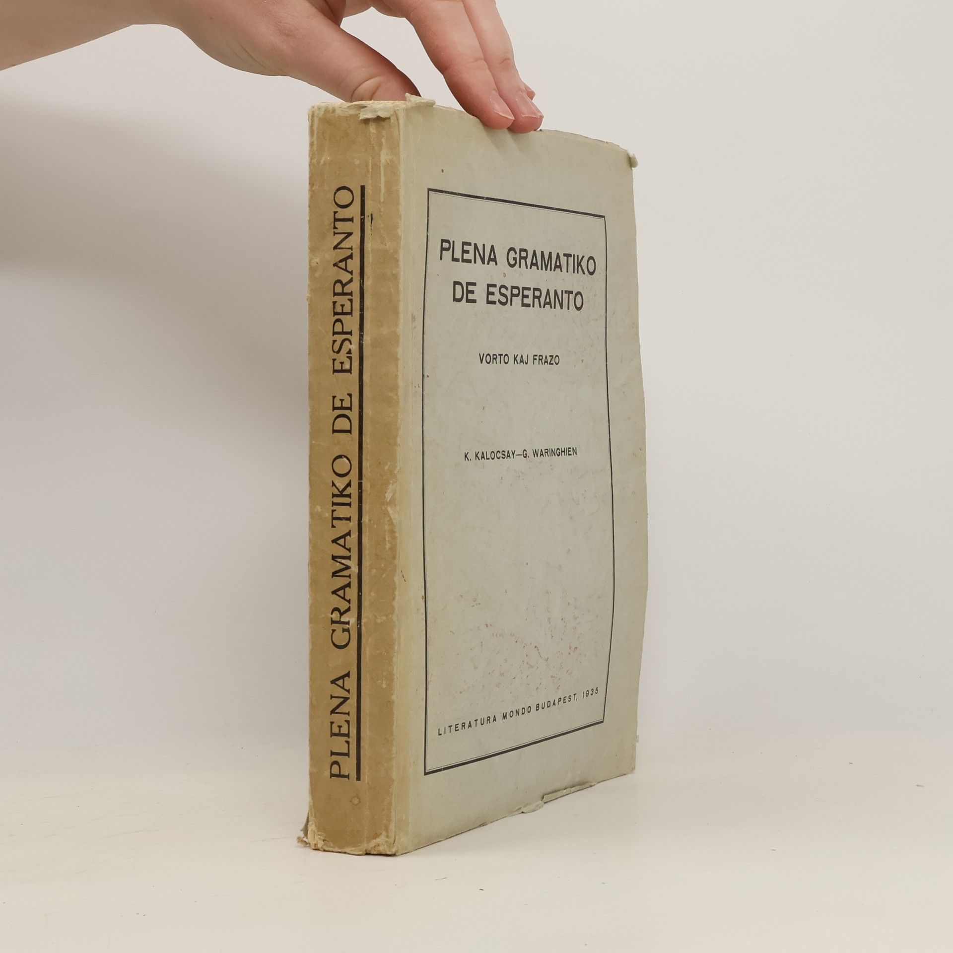 Kálmán Kalocsay Plena Gramatiko De Esperanto
