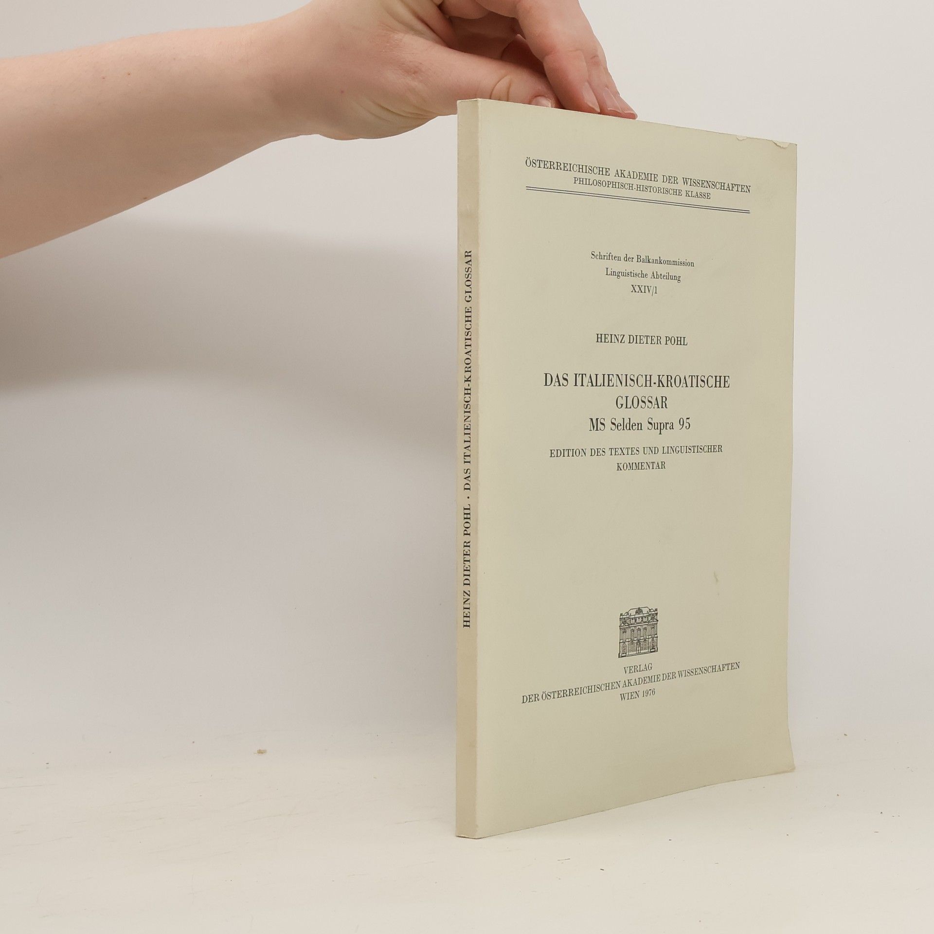 Heinz Dieter Pohl Das italienisch-kroatische Glossar