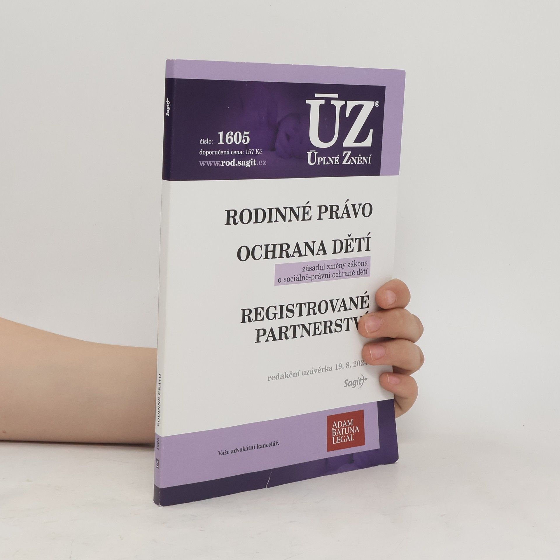 Collective Úplné znění. Rodinné právo. Ochrana dětí. Registrované partnerství