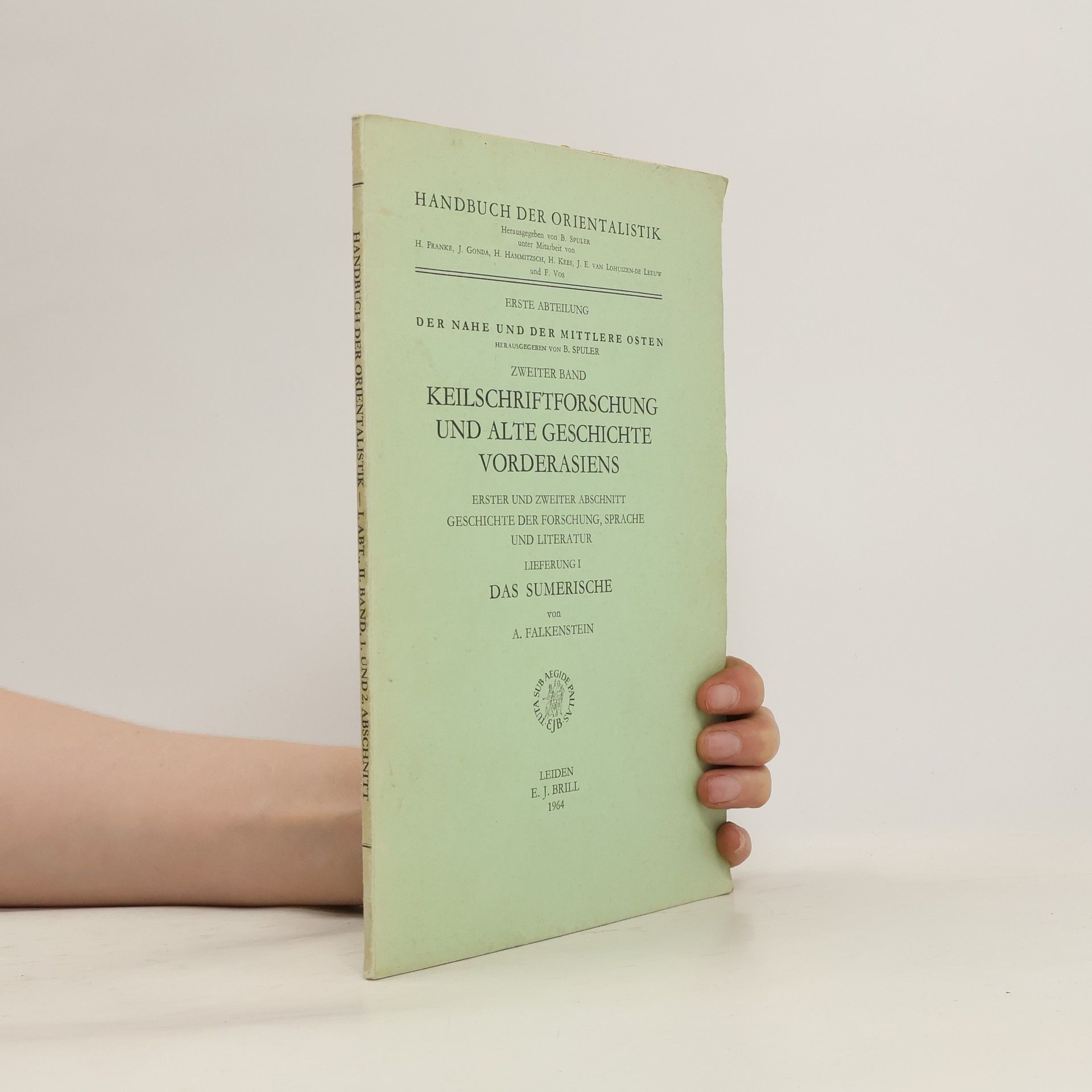 Ina A. Falkenstein Handbuch der Orientalistik I. Abt. II. Band. 1. und 2. Abschnitt