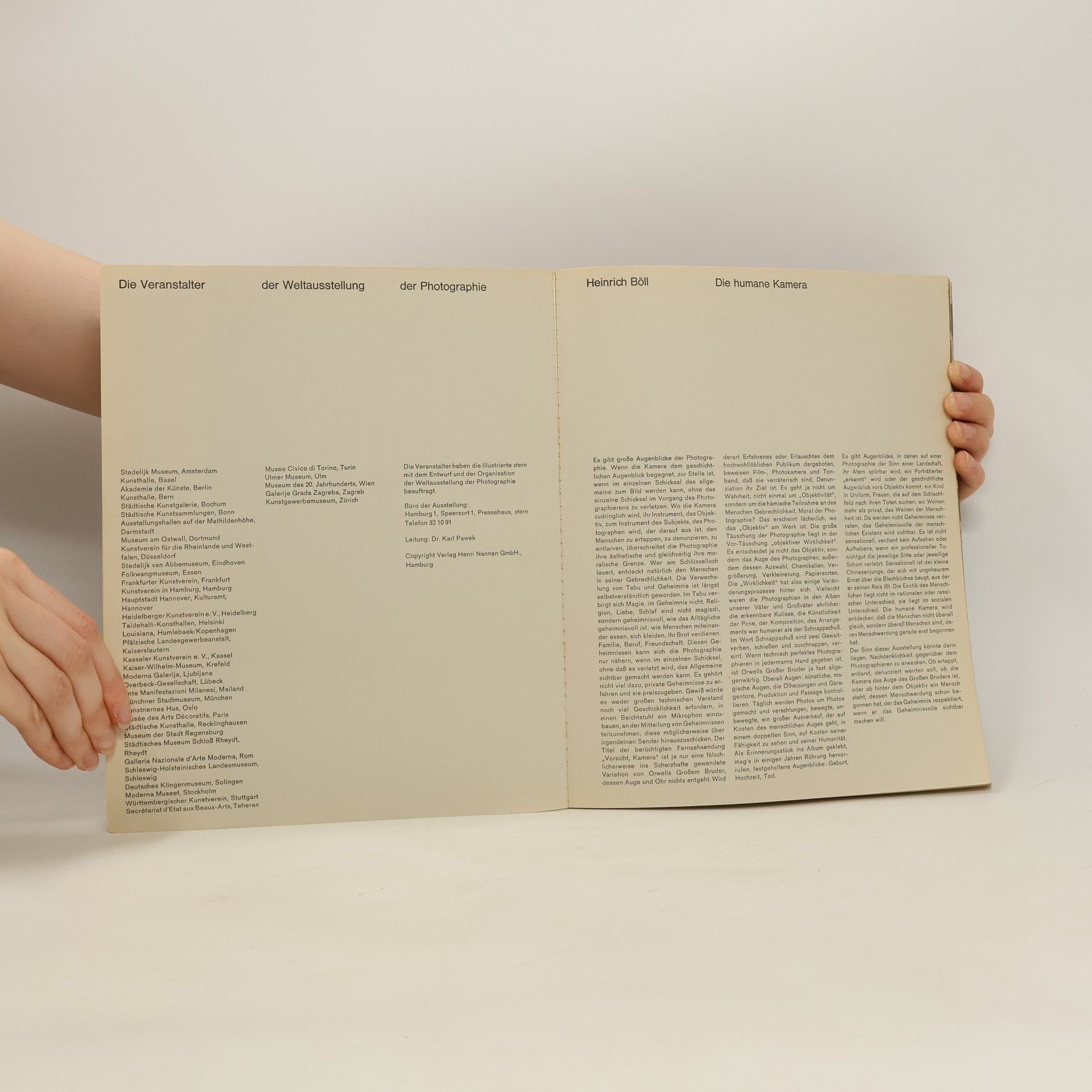 Heinrich Böll Welt Ausstellung der Photographie