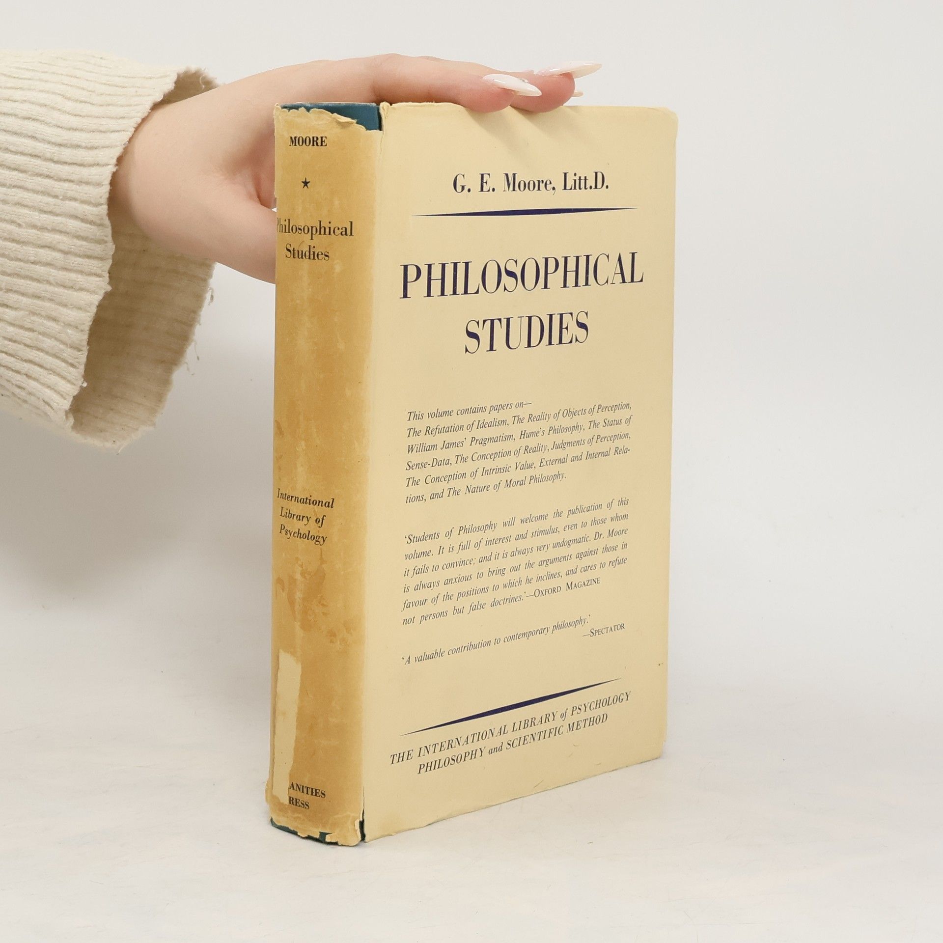 G. E. Moore Philosophical Studies