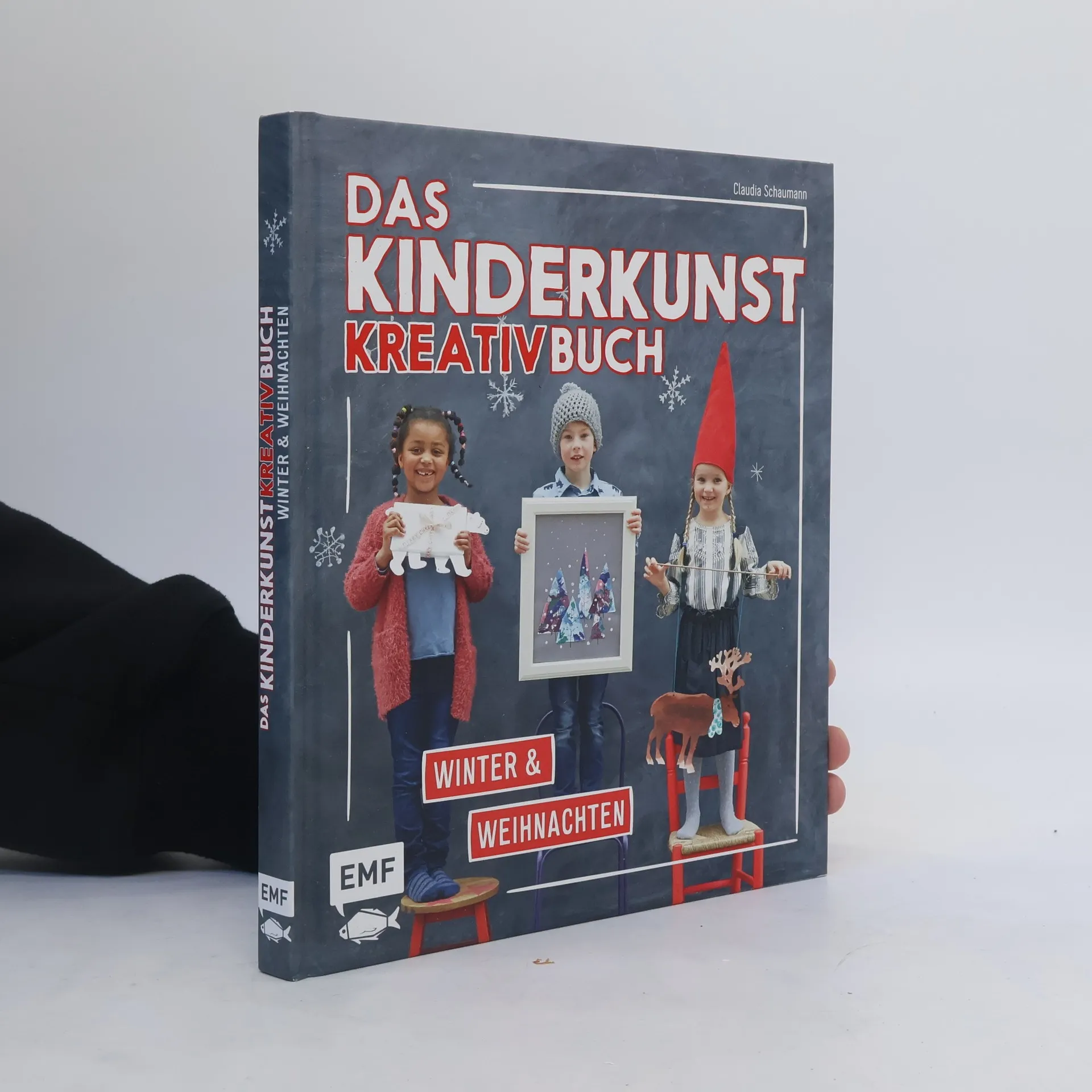 Das Kinderkunst-Kreativbuch - Winter und Weihnachten | Livre | rigide | Claudia Schaumann | DE