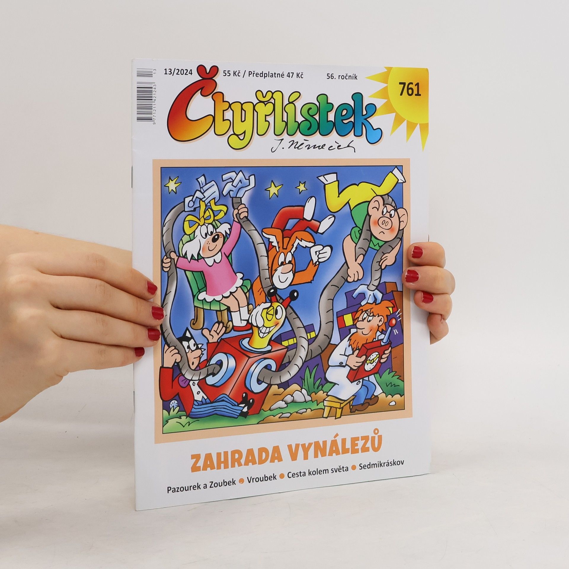 kolektiv Čtyřlístek 761. Zahrada vynálezů 13/2024