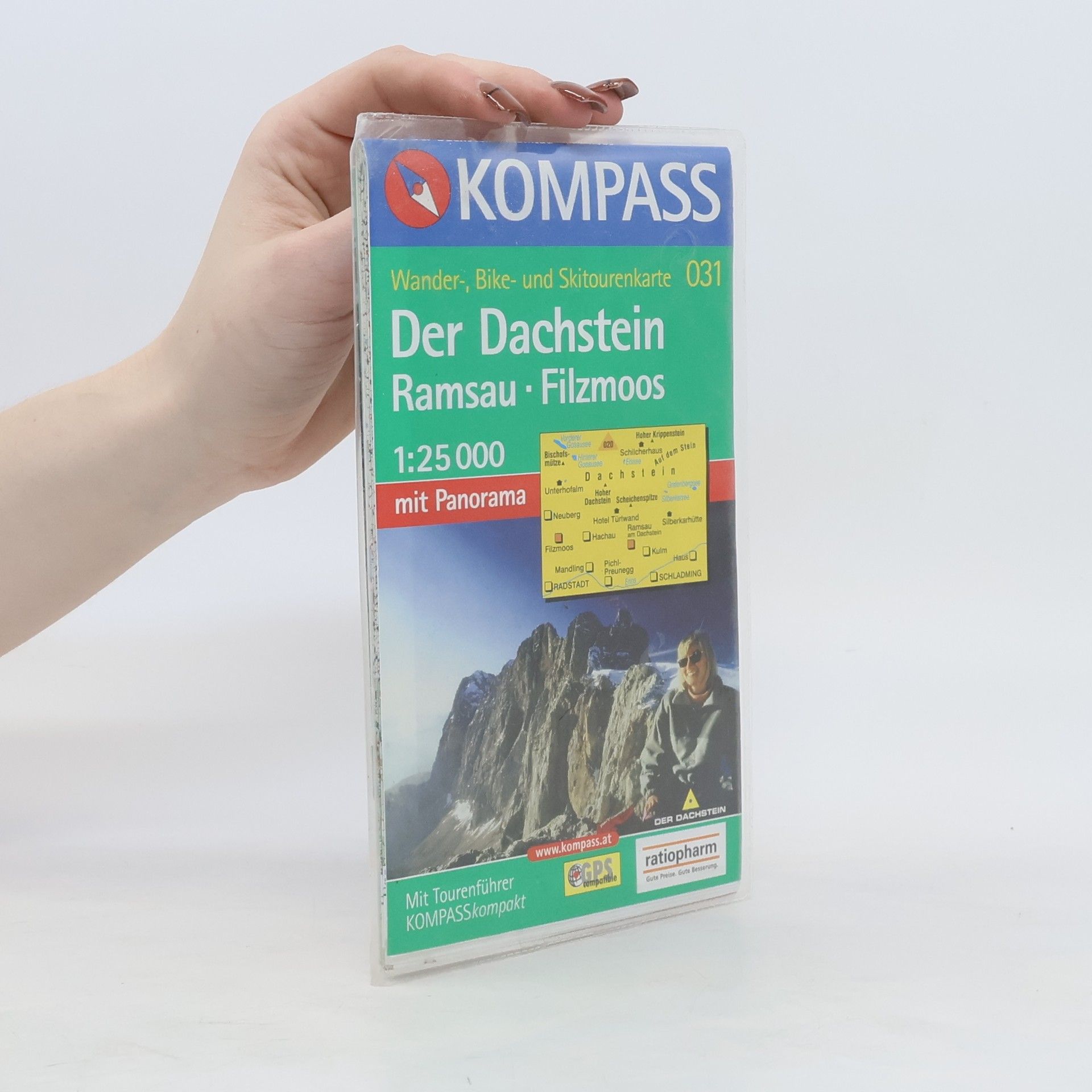 kolektiv Kompass 031. Der Dachstein, Ramsau, Filzmoos. 1:25 000