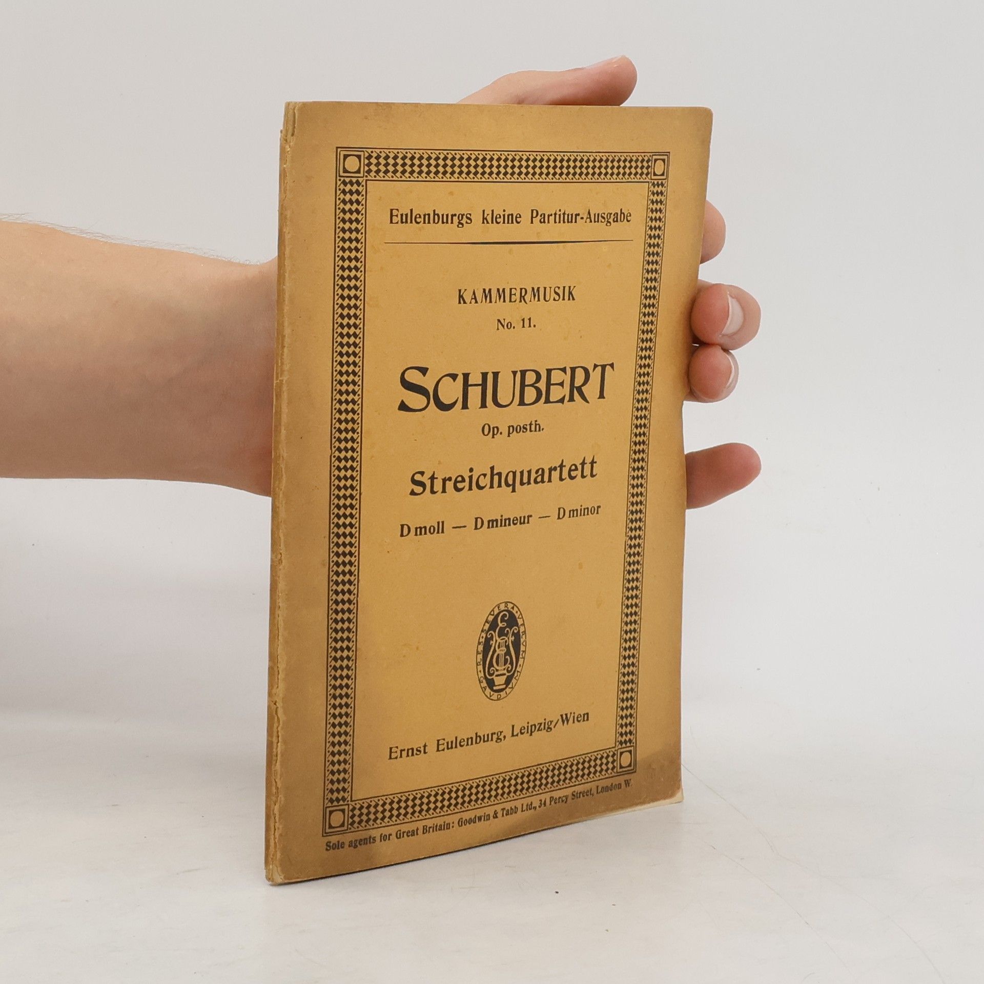Franz Schubert Kammermusik 11. Streichquartett D moll, D mineur, D minor