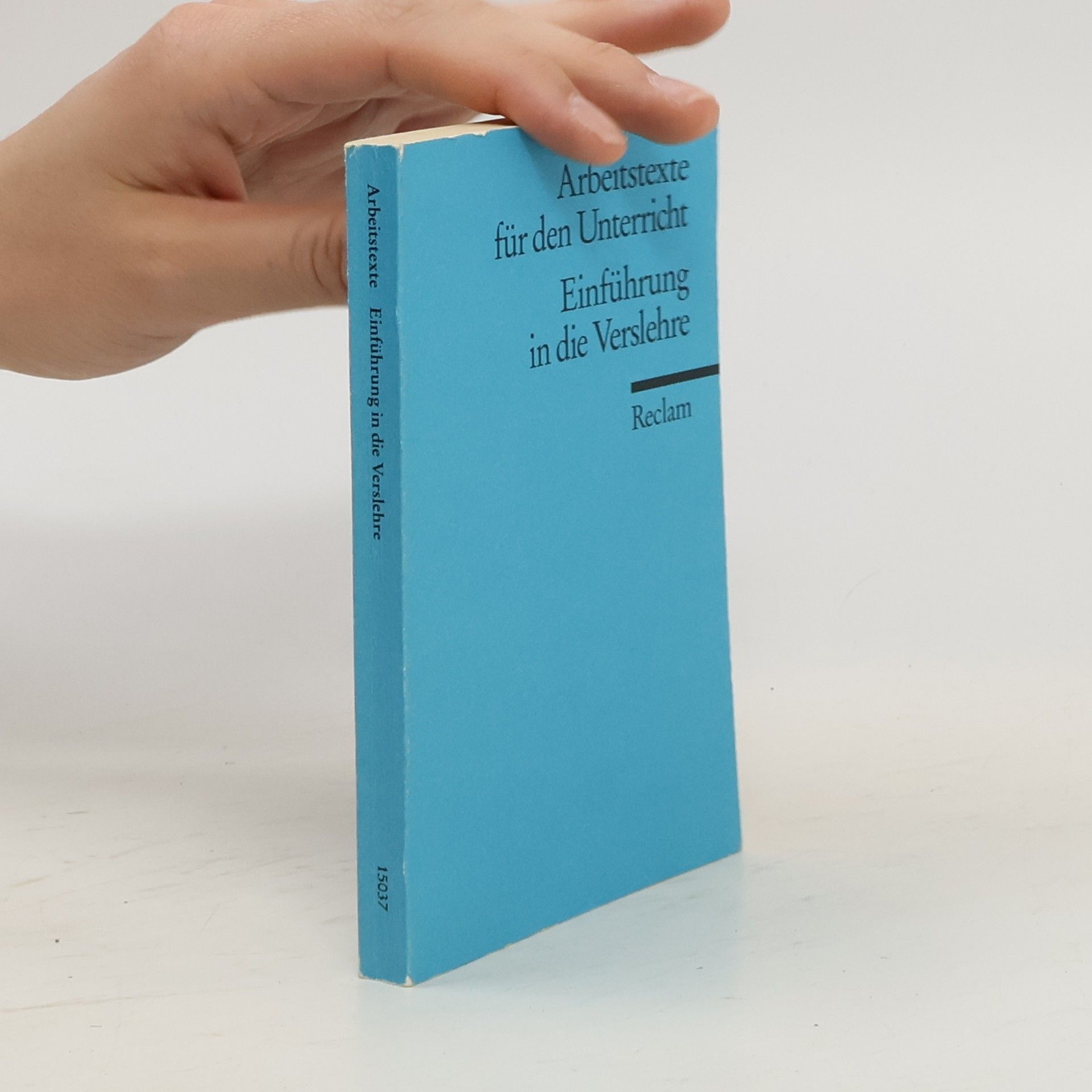 Hans Dieter Gelfert Einführung in die Verslehre