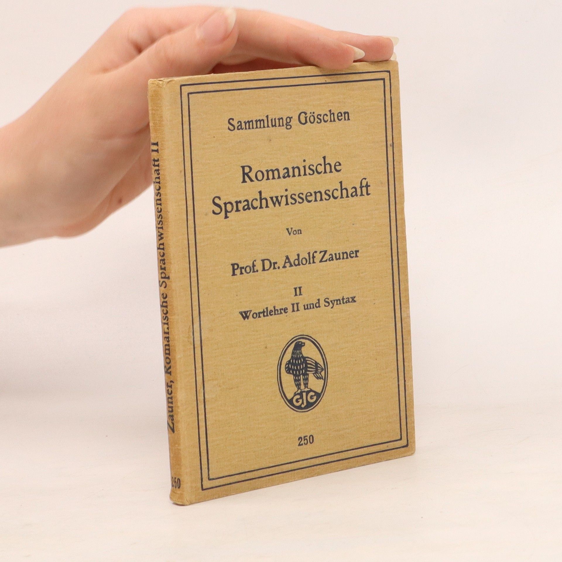 Adolf Zauner Romanische Sprachwissenschaft