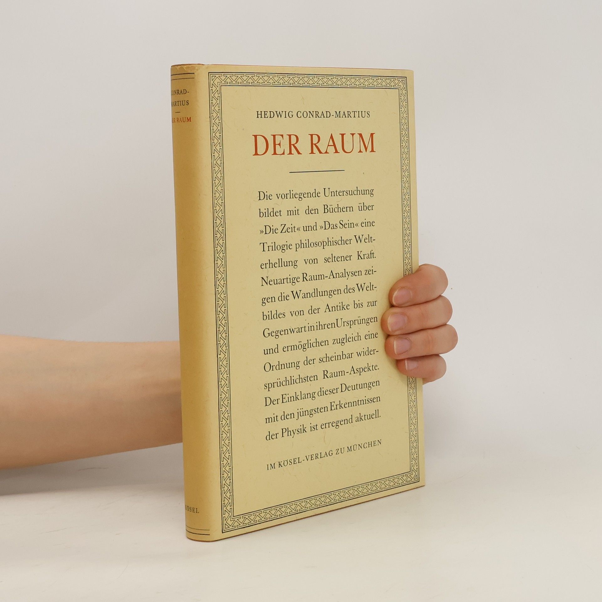Hedwig Conrad Martius Der Raum