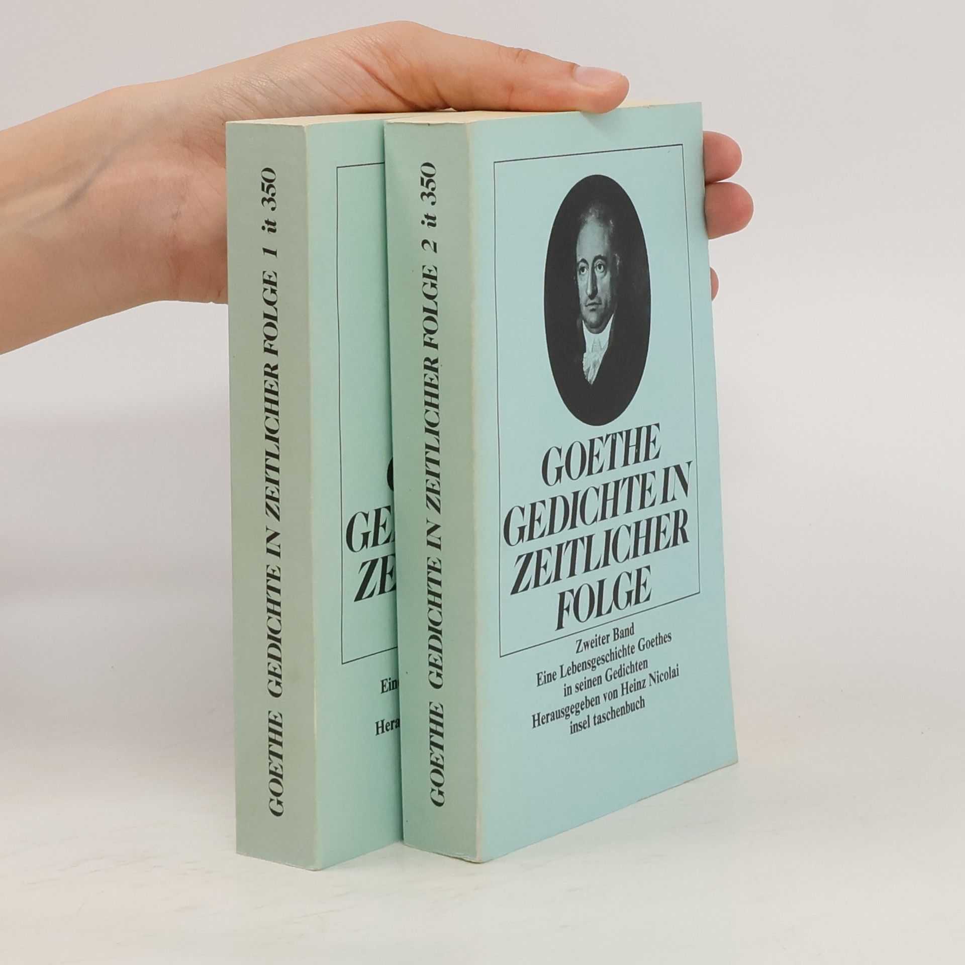 Johann Wolfgang von Goethe Goethe Gedichte in zeitlicher Folge. 1-2 it 350