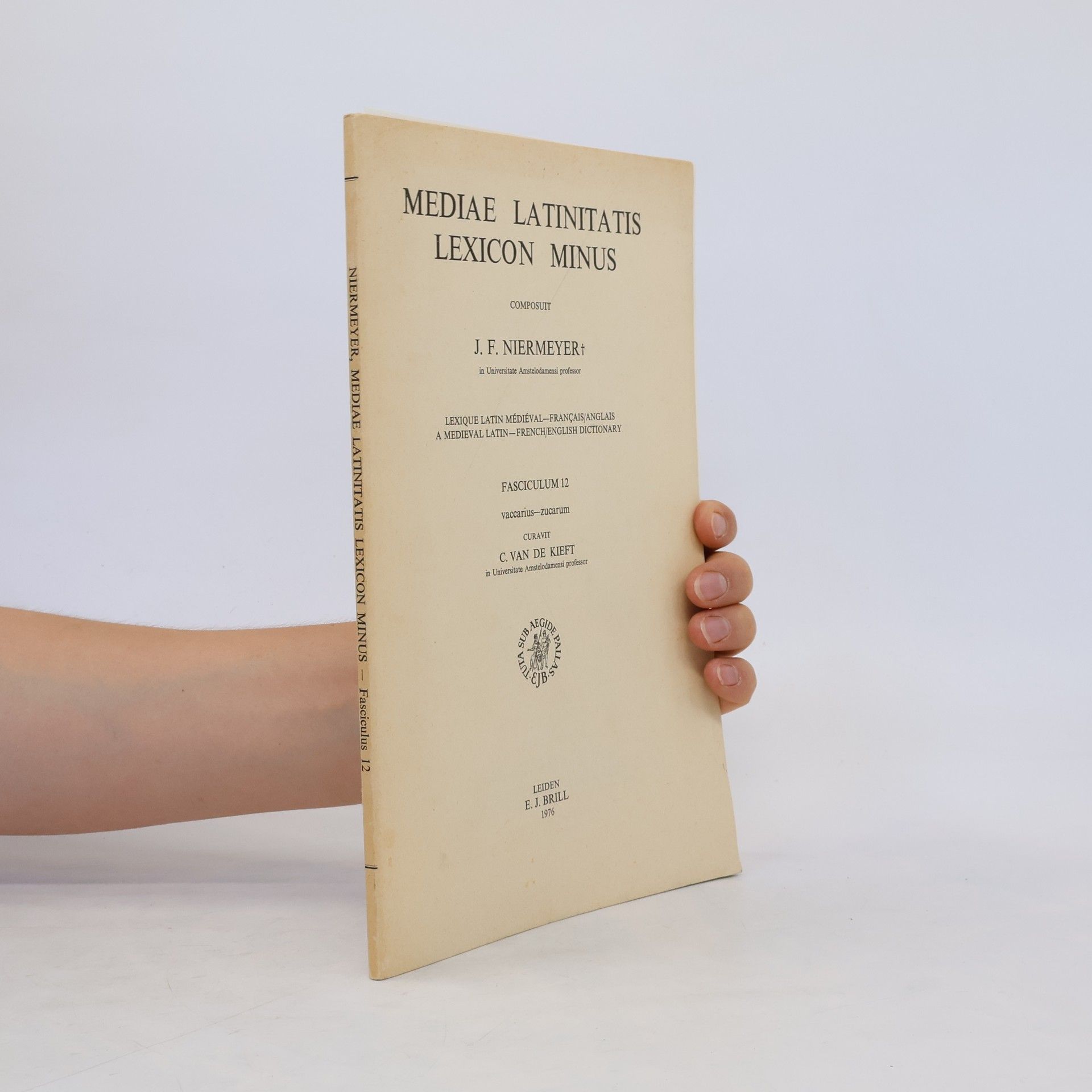 Jan Frederik Niermeyer Mediae Latinitatis Lexicon Minus