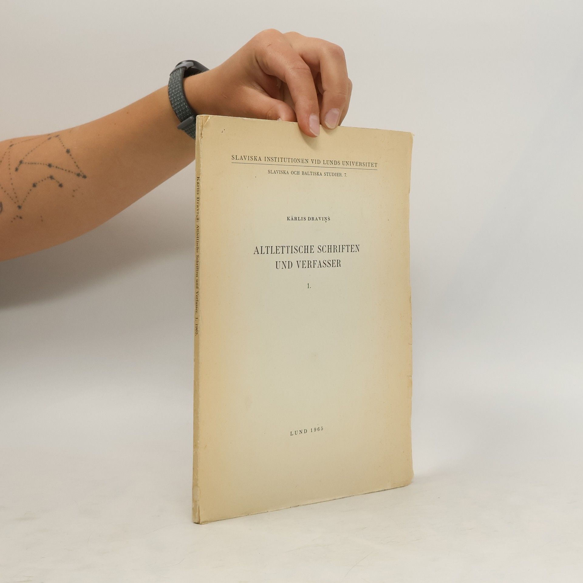 Kārlis Draviņš Altlettische Schriften und Verfasser 1.