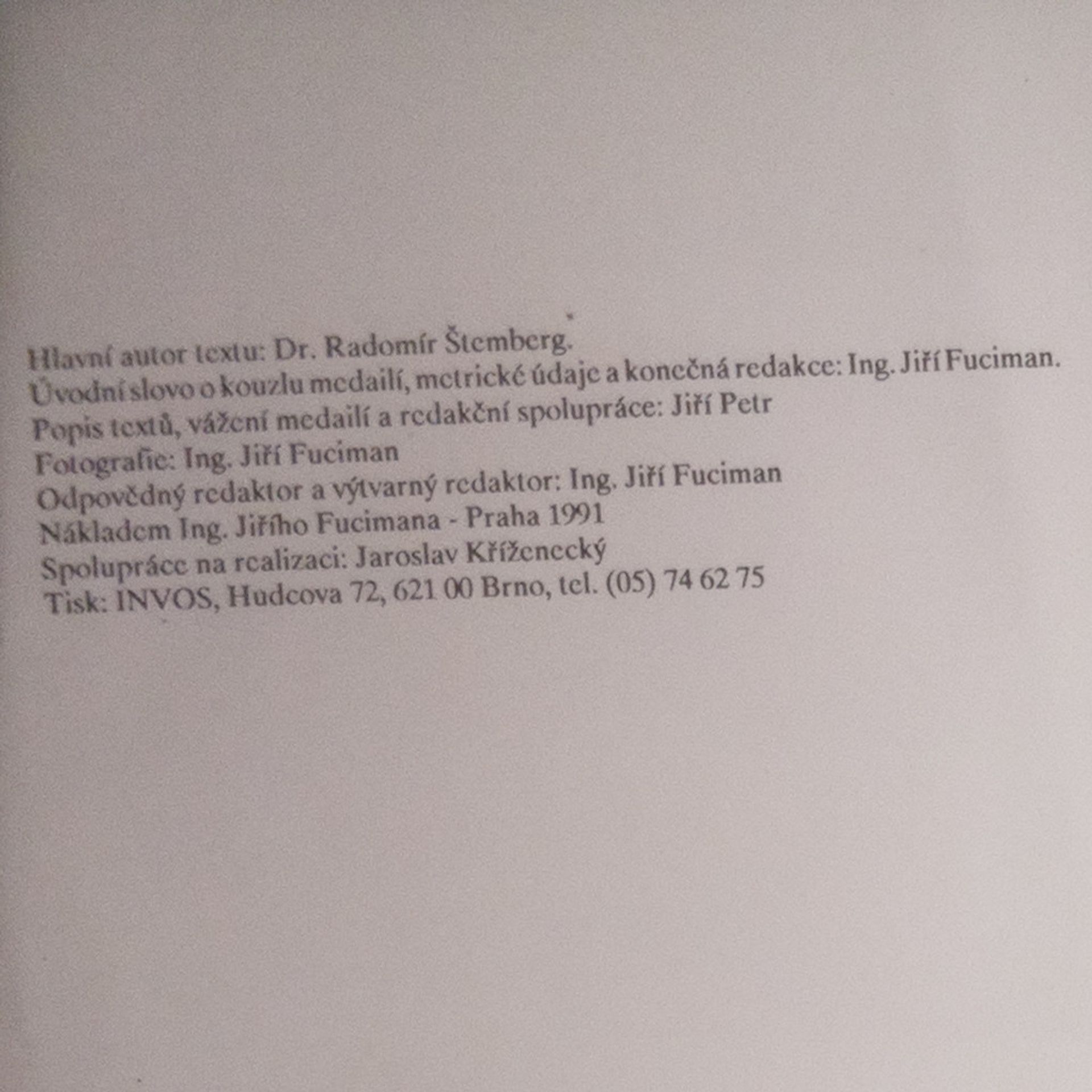 Radomír Štemberg Numismatické památky zemské jubilejní výstavy 1891