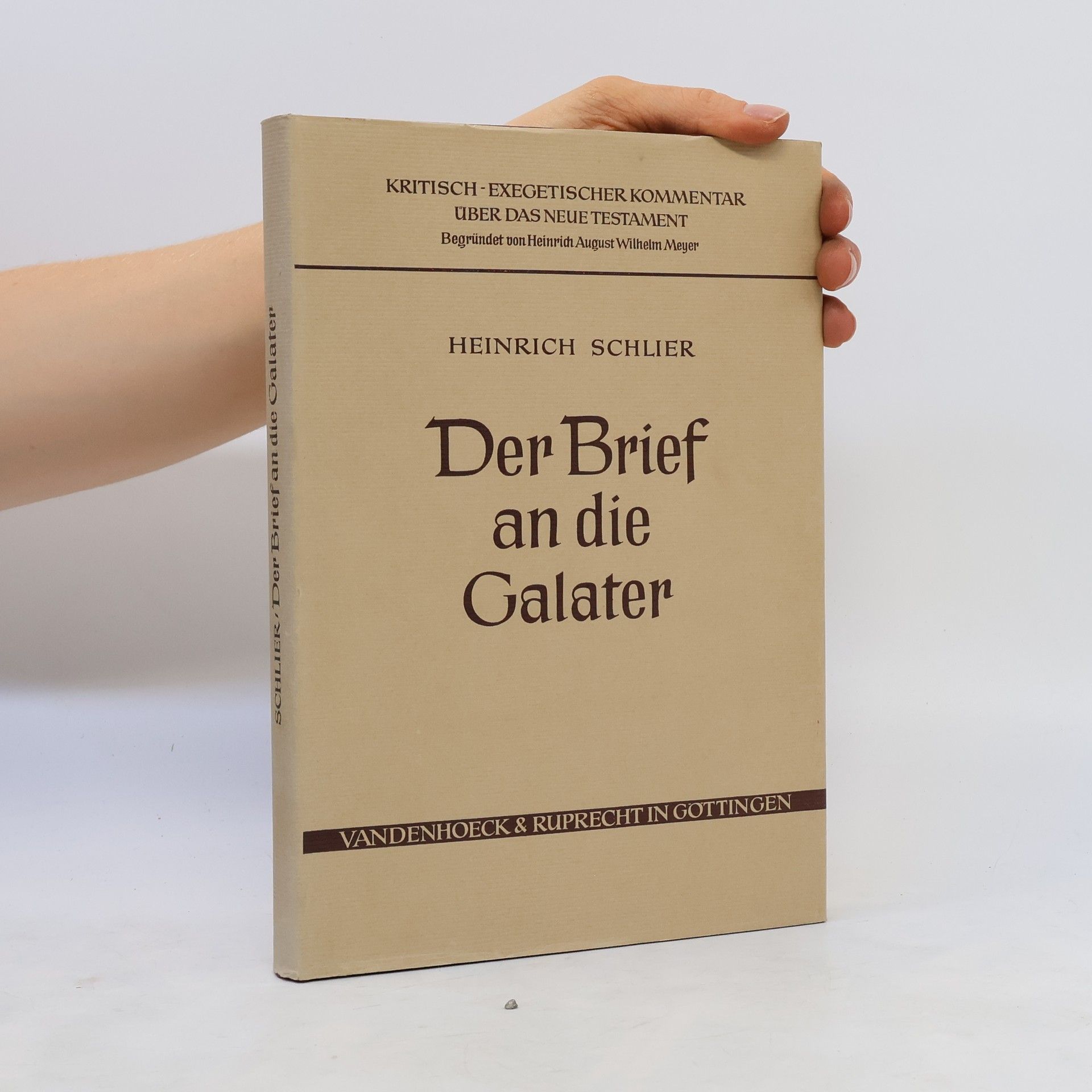 Heinrich Schlier Der Brief an die Galater