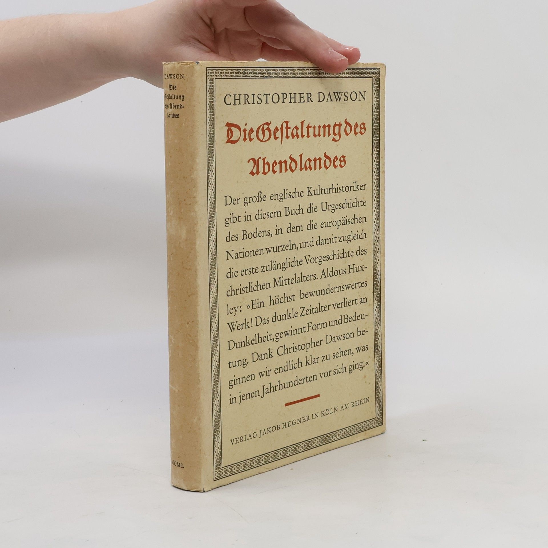 Christopher Dawson Die Gestaltung des Abendlandes