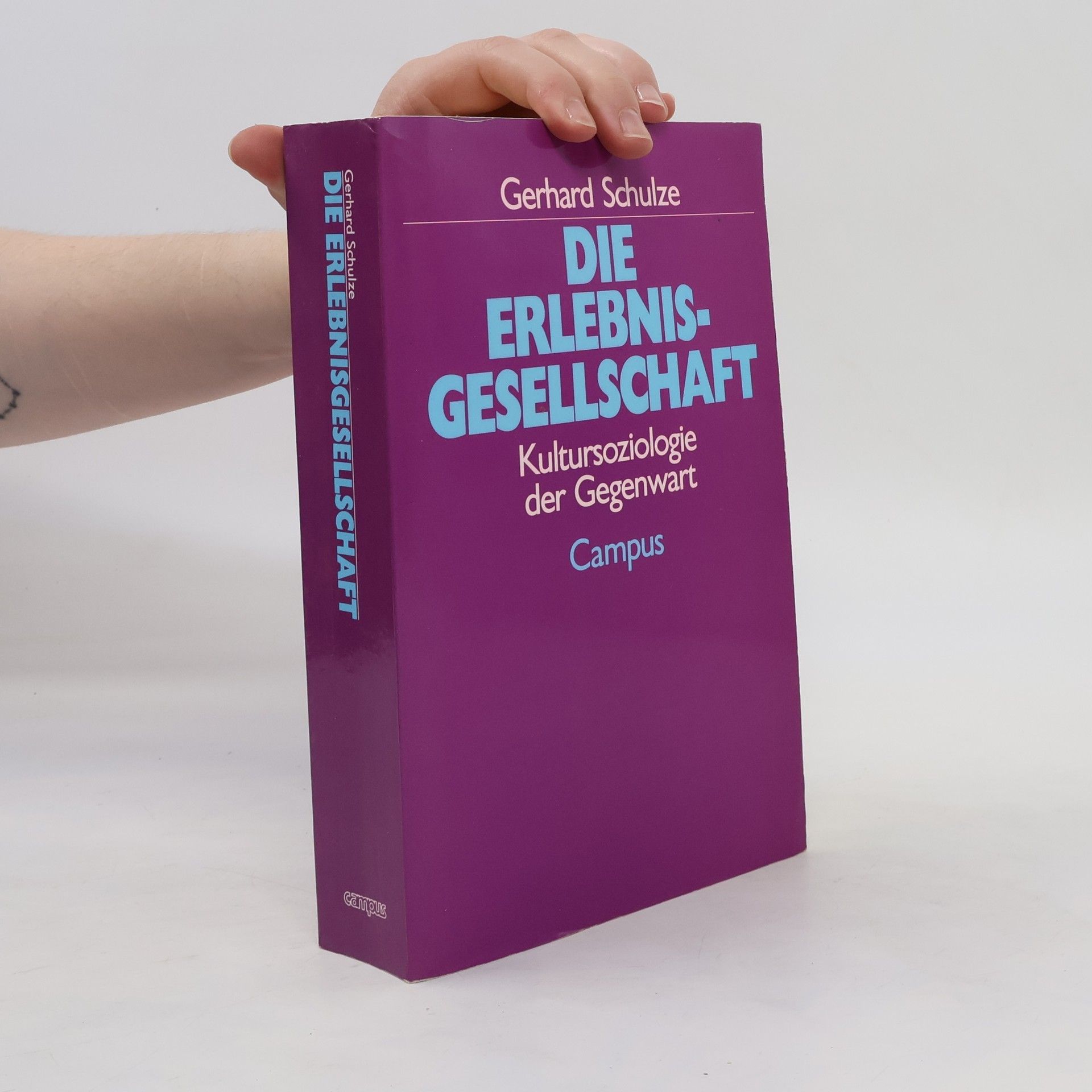 Gerhard Schulze Die Erlebnisgesellschaft