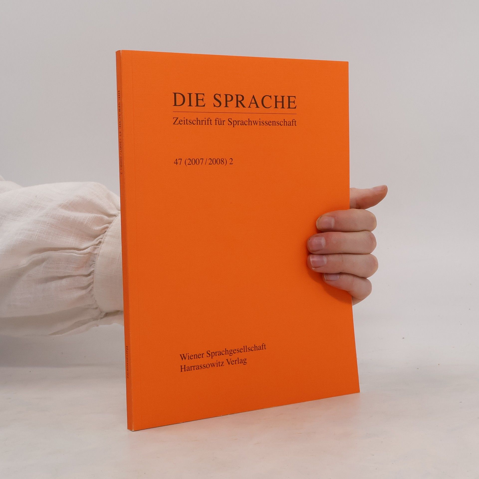 Autorenkollektiv Die Sprache Zeitchrift für Sprachenwissenschaft