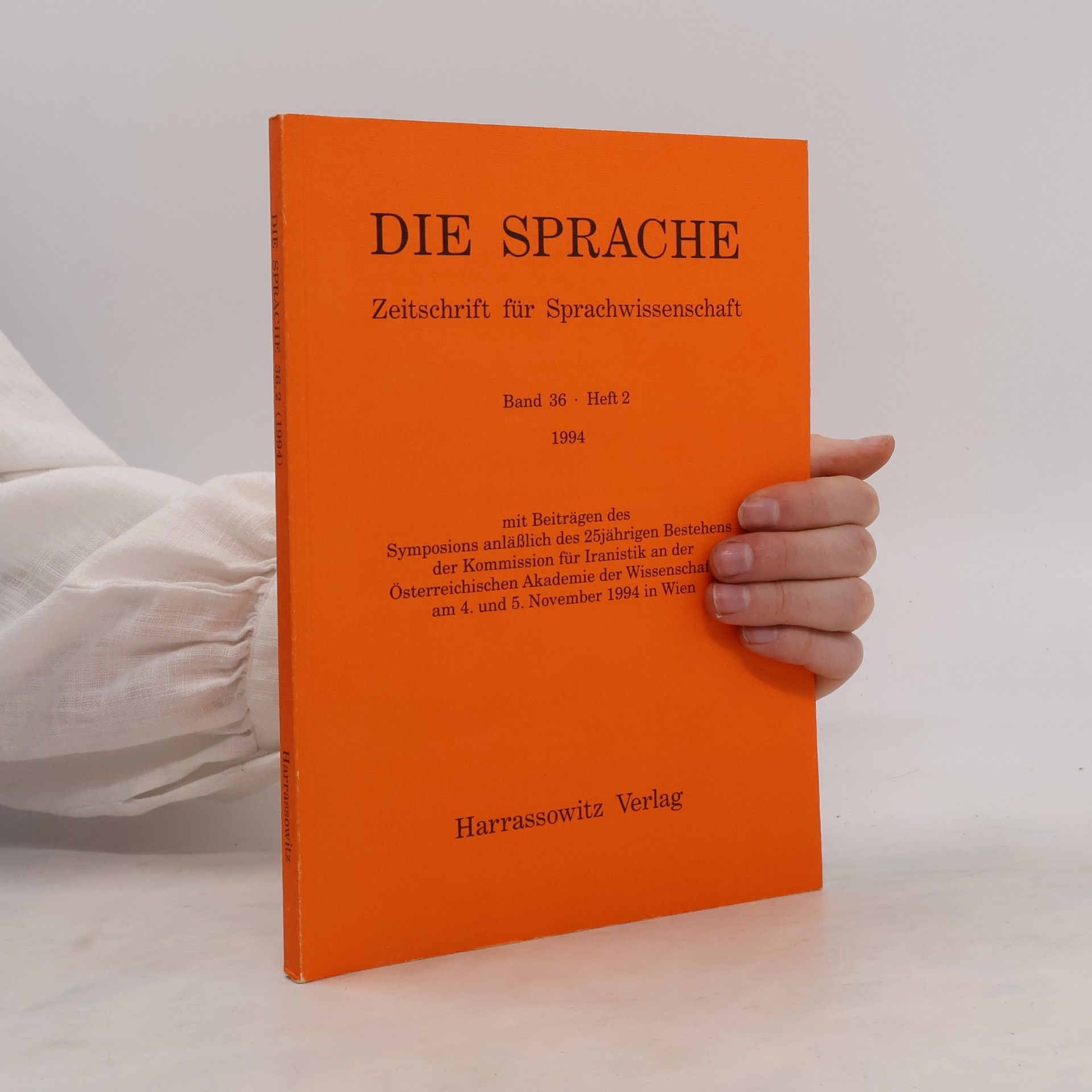 Autorenkollektiv Die Sprache. Zeitschrift für Sprachwissenschaft Band 36 Heft 2