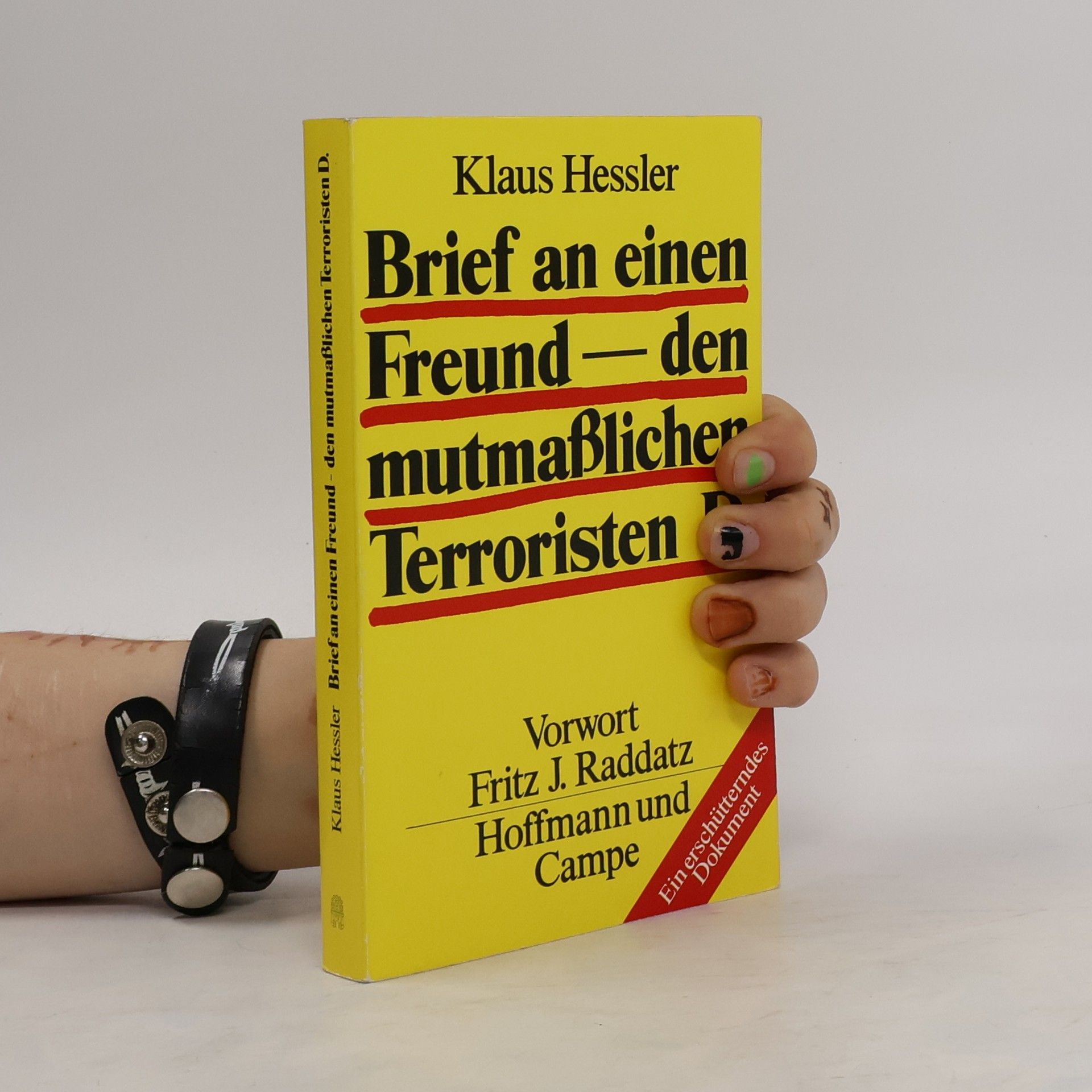 Klaus Heßler Brief an einen Freund, den mutmasslichen Terroristen D.