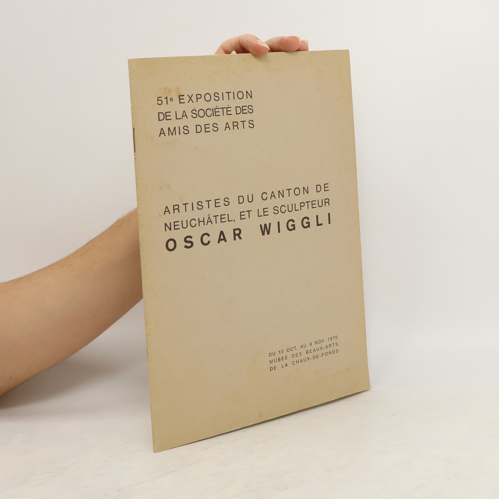 Oscar Wiggli Artistes du Canton de Neuchâtel et le sculpteur