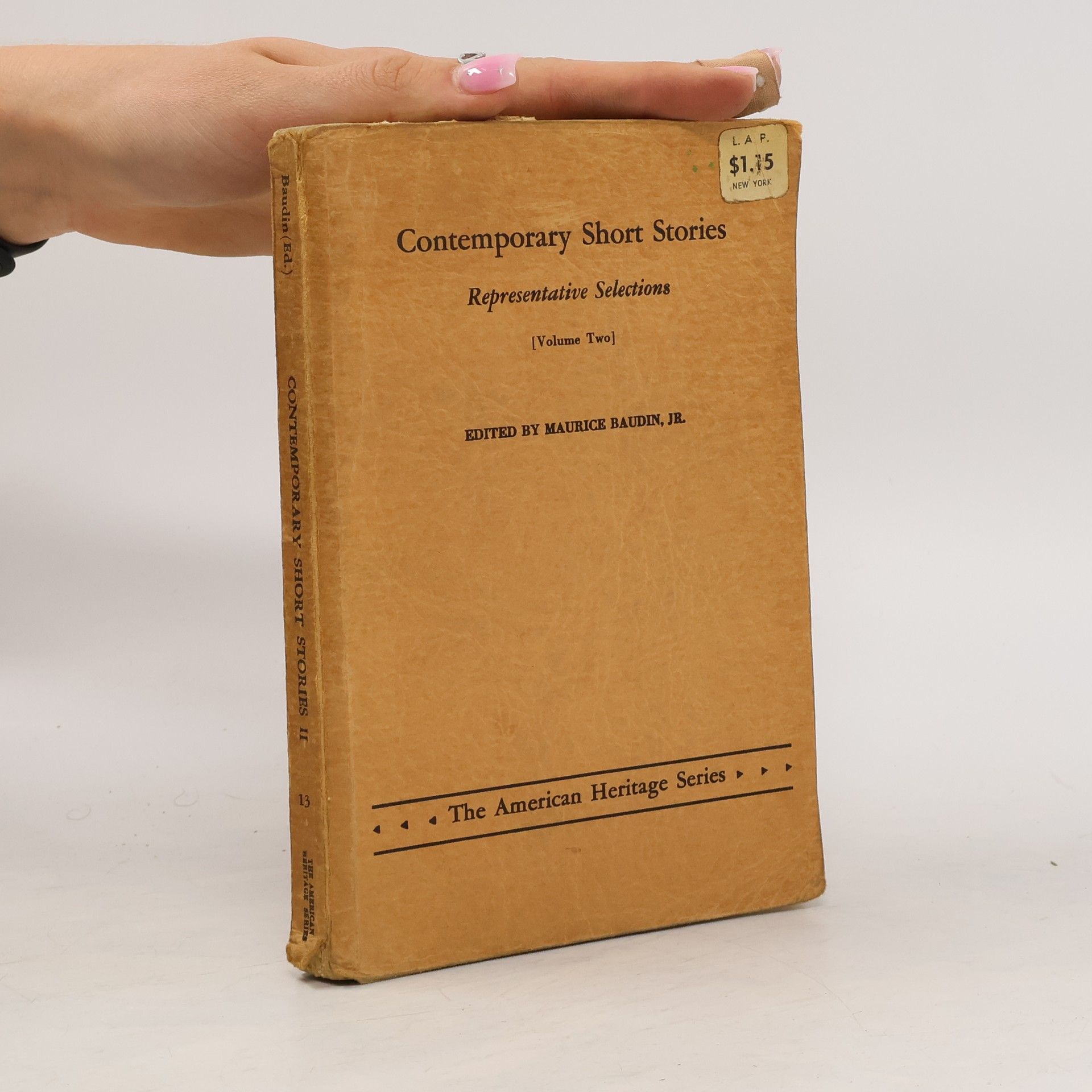 Maurice Baudin Jr. Contemporary Short Stories. Representative Selection II.