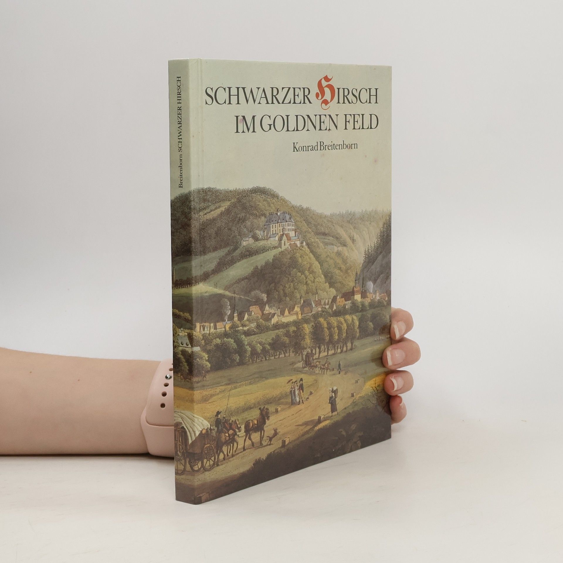 Konrad Breitenborn Schwarzer Hirsch im goldnen Feld