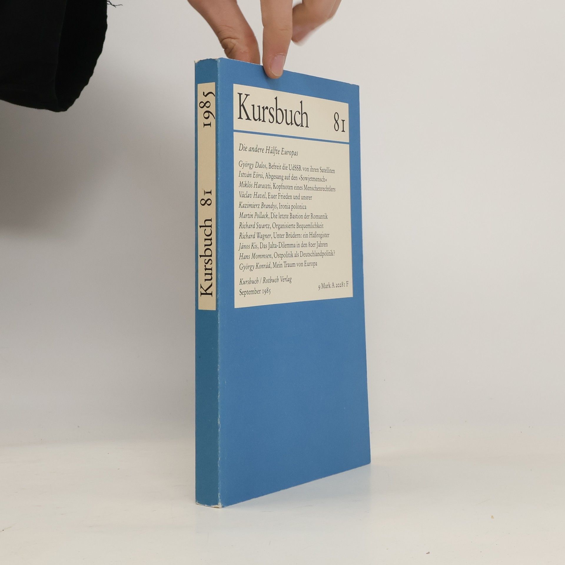 Autores varios Kursbuch 81/1985