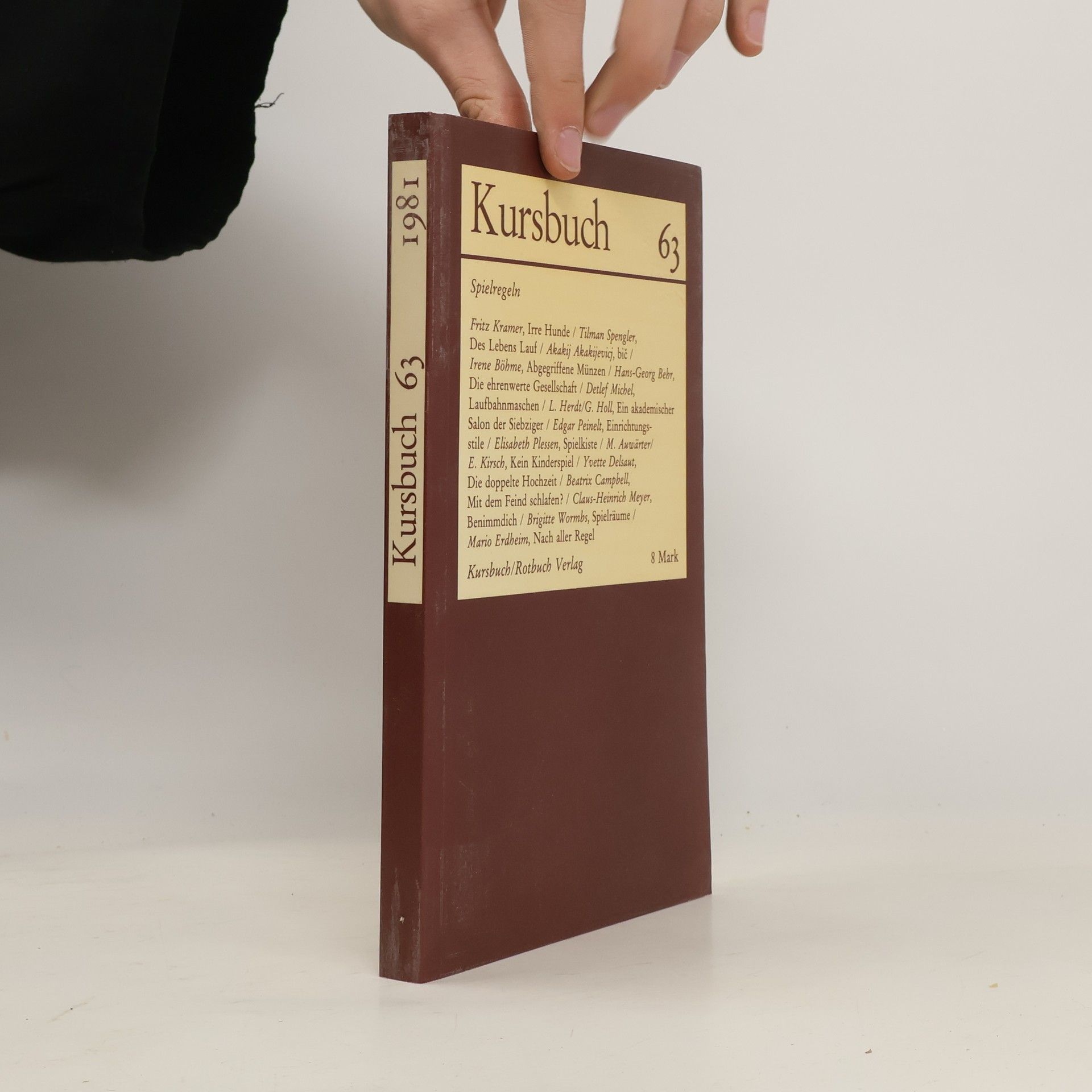 Autorenkollektiv Kursbuch 63/1981