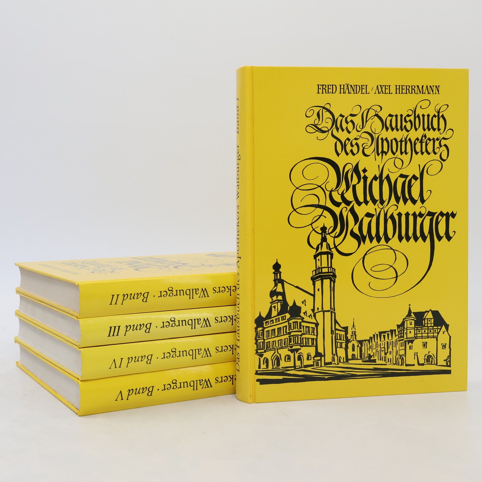 Fred Händel  Das Hausbuch des Apothekers Michael Walburger Band I.-V.
