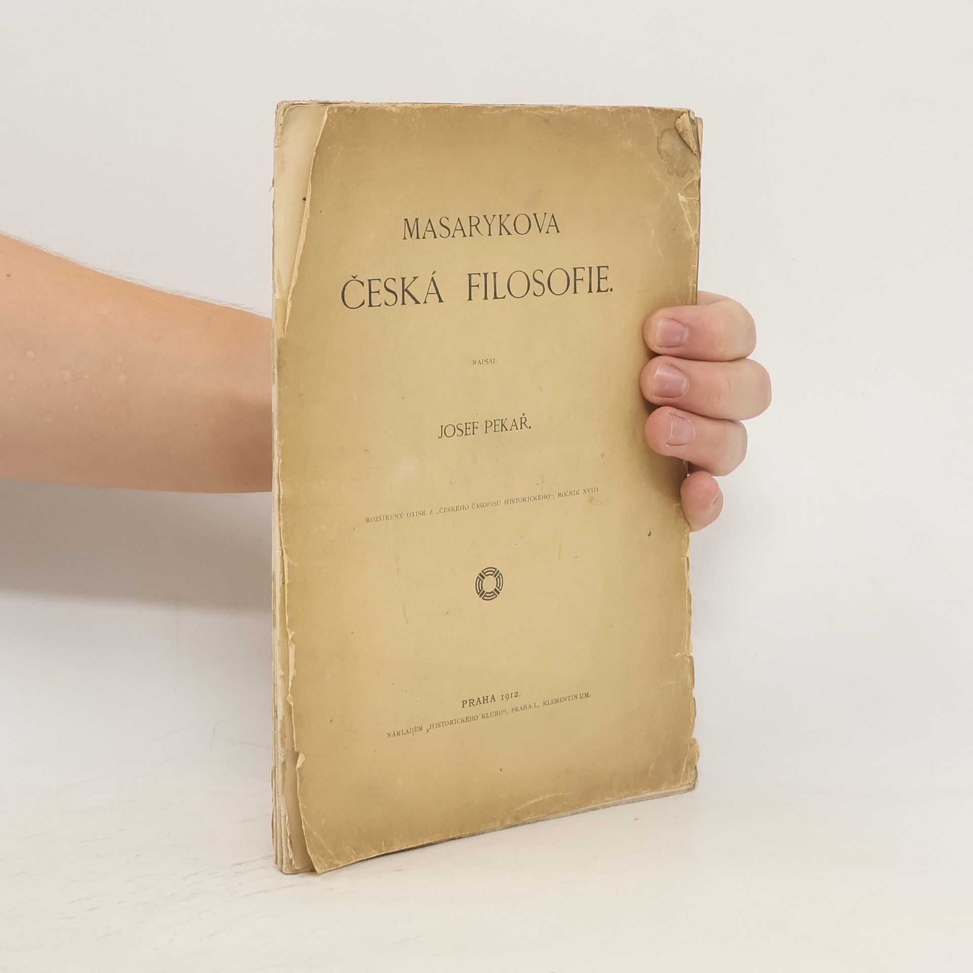 Josef Pekař Masarykova česká filosofie